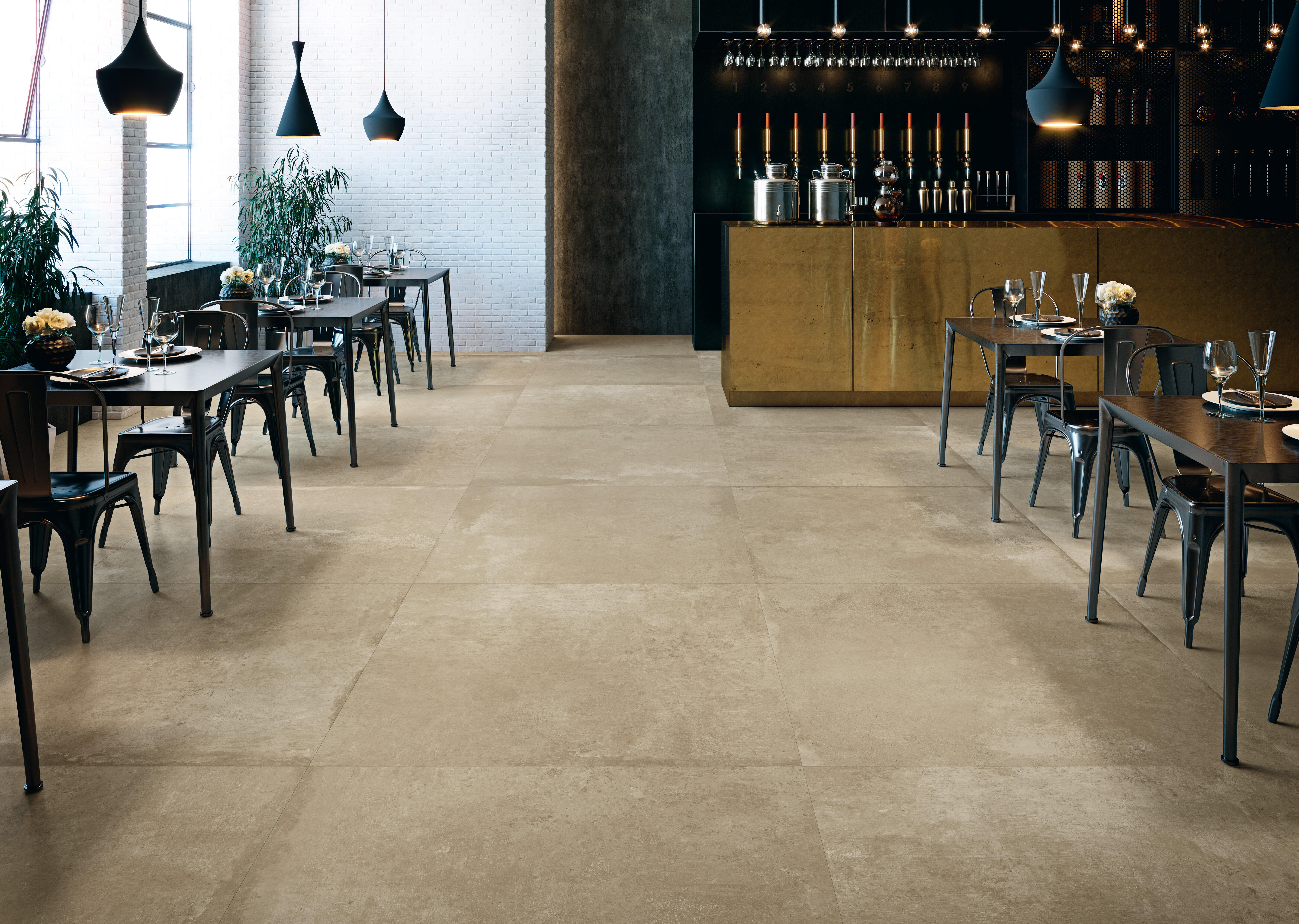Suelo porcelánico moma efecto piedra siena 60x120 cm c1 grespania
