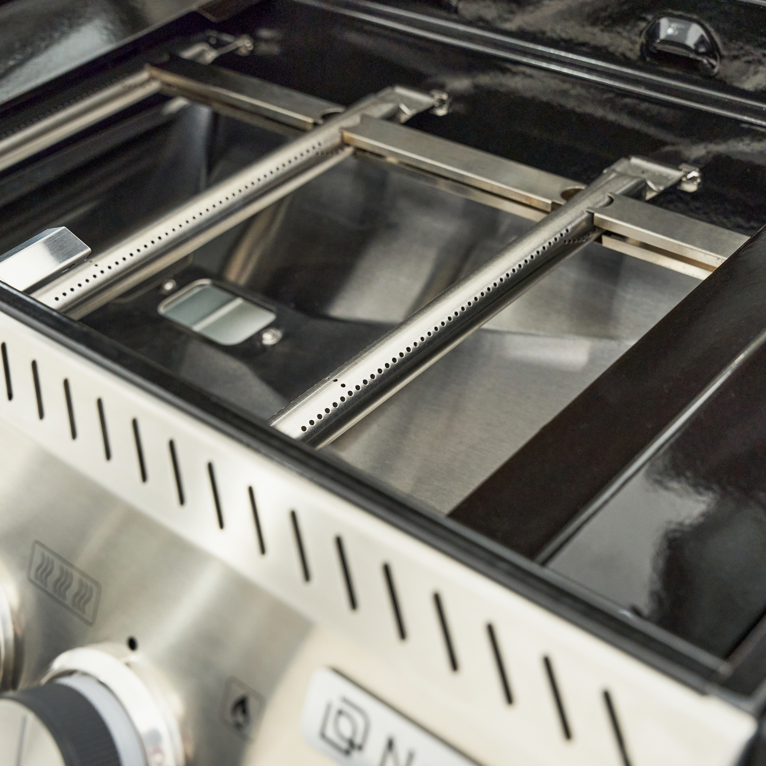 Barbecue a gás premium inox com 6+2 queimadores preto Naterial Upsilon - 26