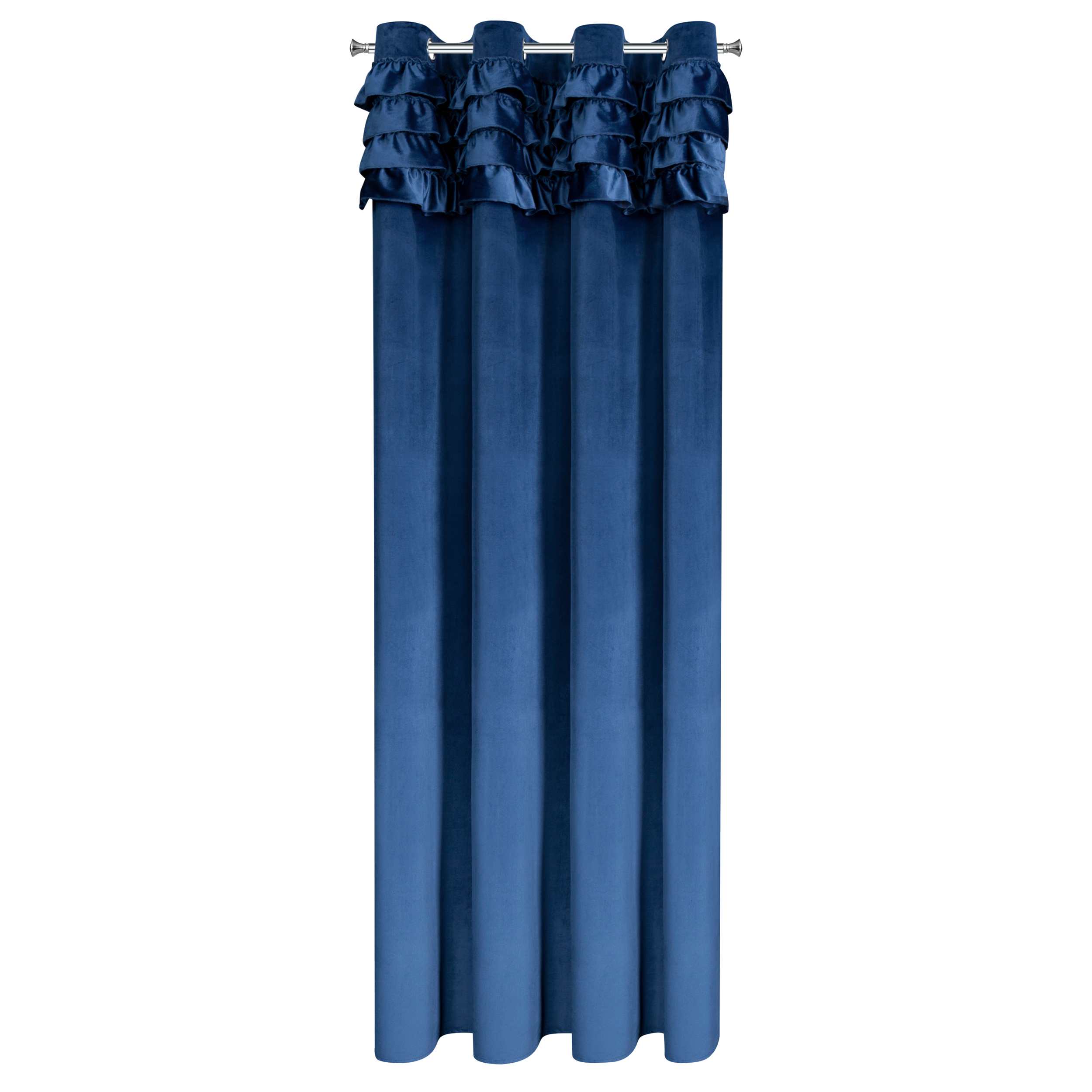 Zasłona Erin 140 x 250 cm granatowa na przelotkach