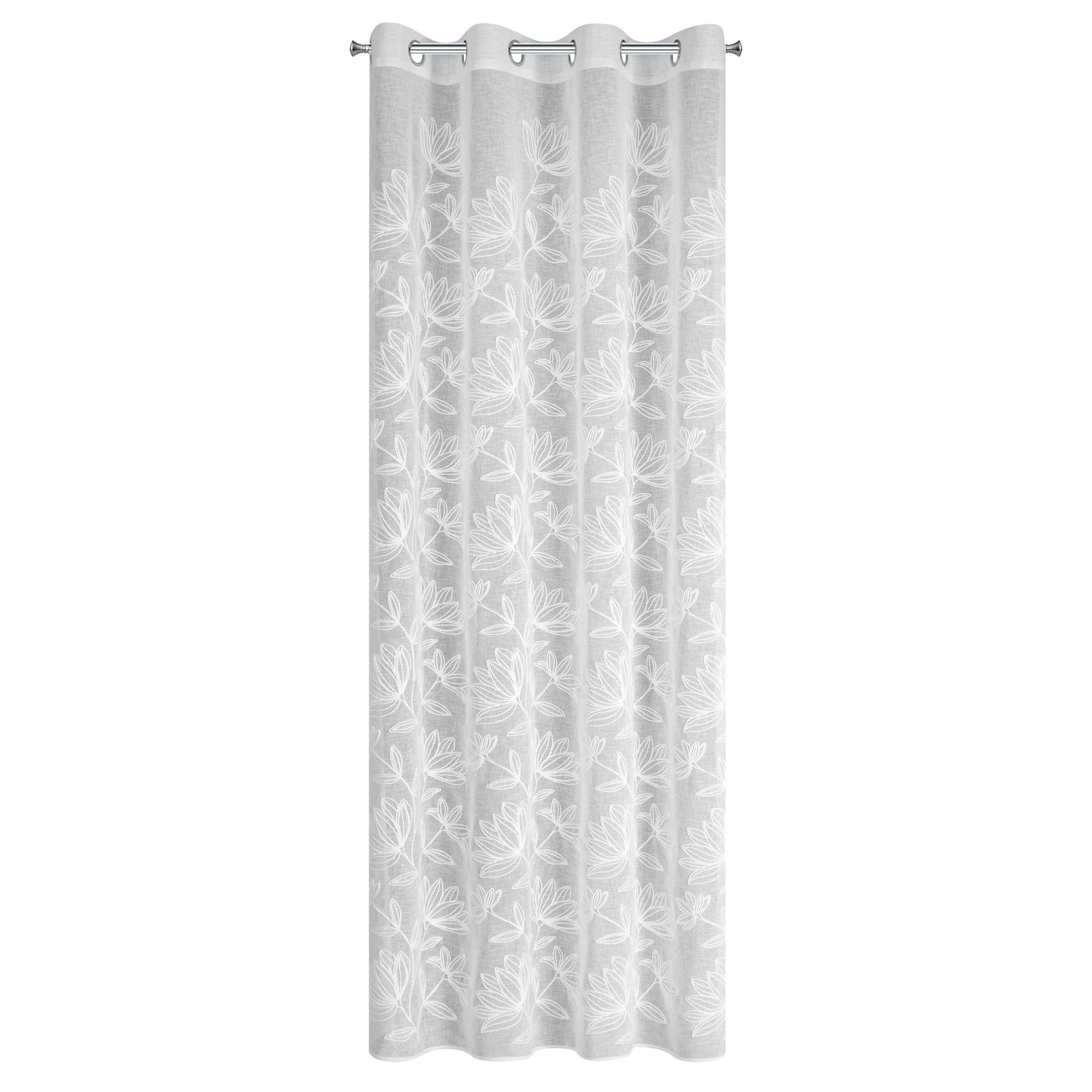 Zasłona Suzi 140 x 250 cm biała na przelotkach