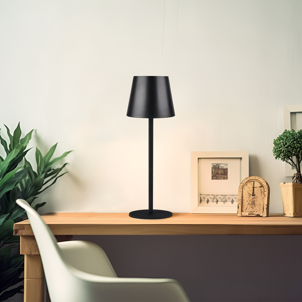 Lampada da esterno Thelma nera 2 pezzi, H 36 cm, in ferro , luce colore e intensità regolabile LED 3W 280LM - 2