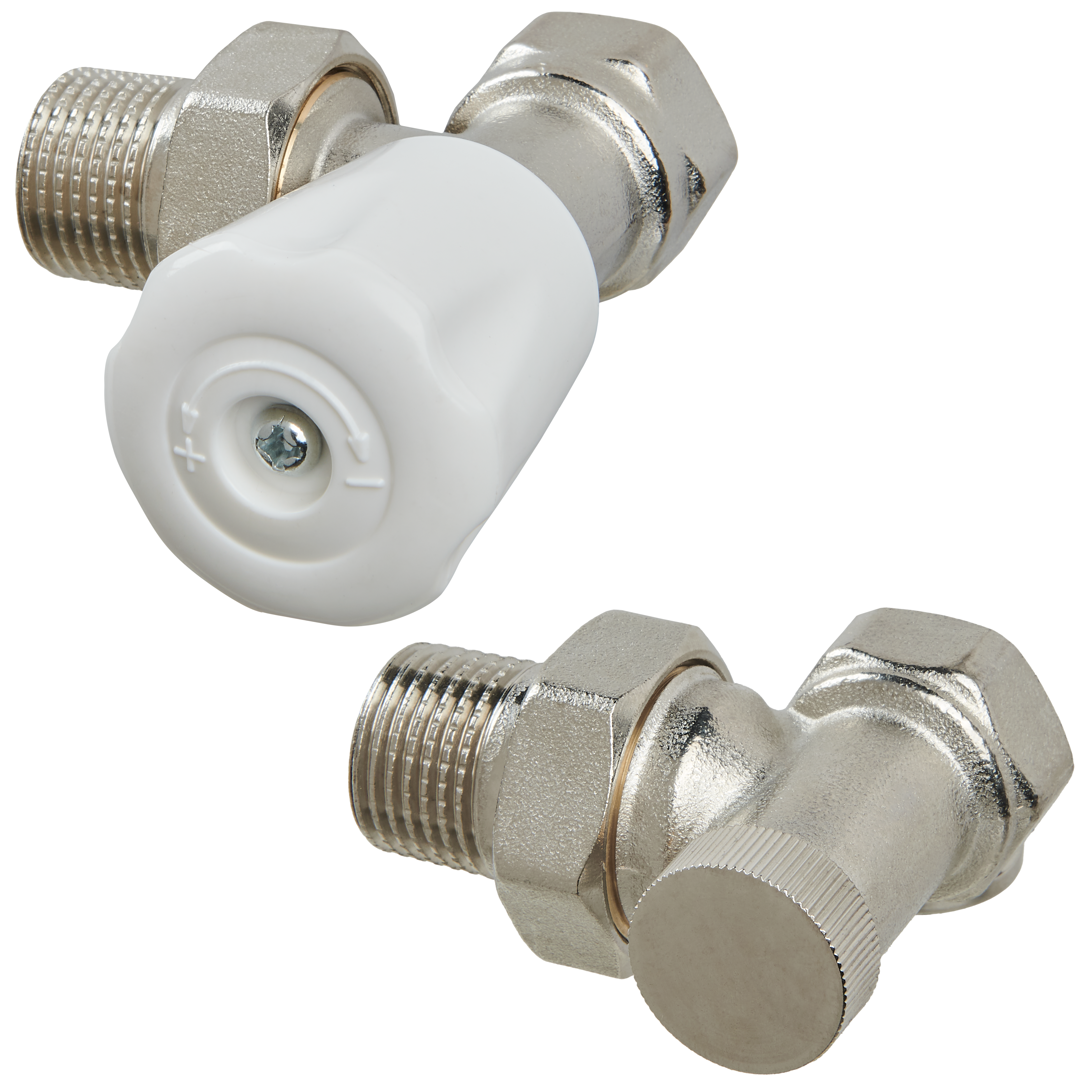 Zestaw zaworów grzejnikowych KĄTOWY 1/2"