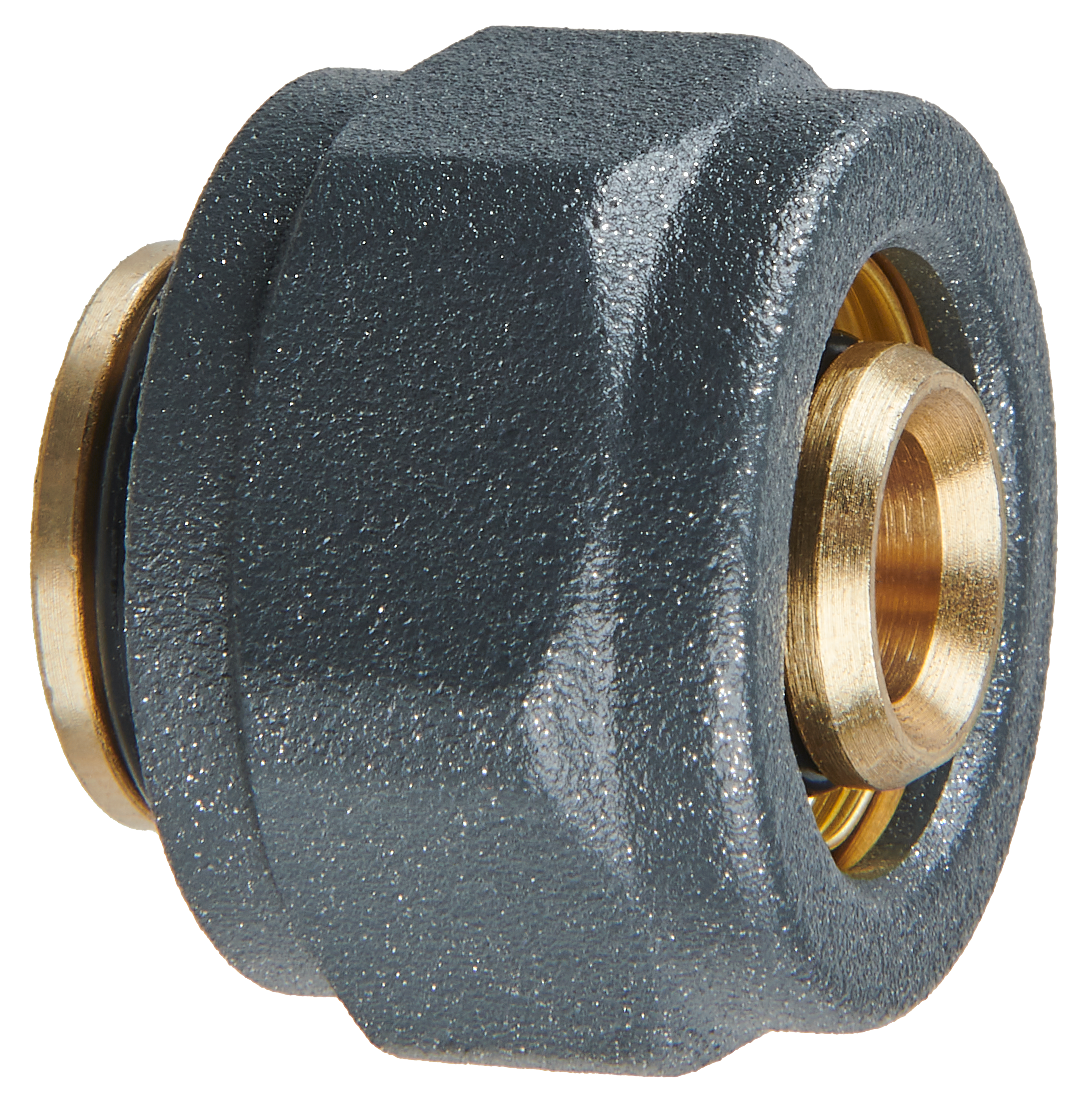 2 złączki zaciskowe do PEX 16 GW 3/4" grafit LUXRAD
