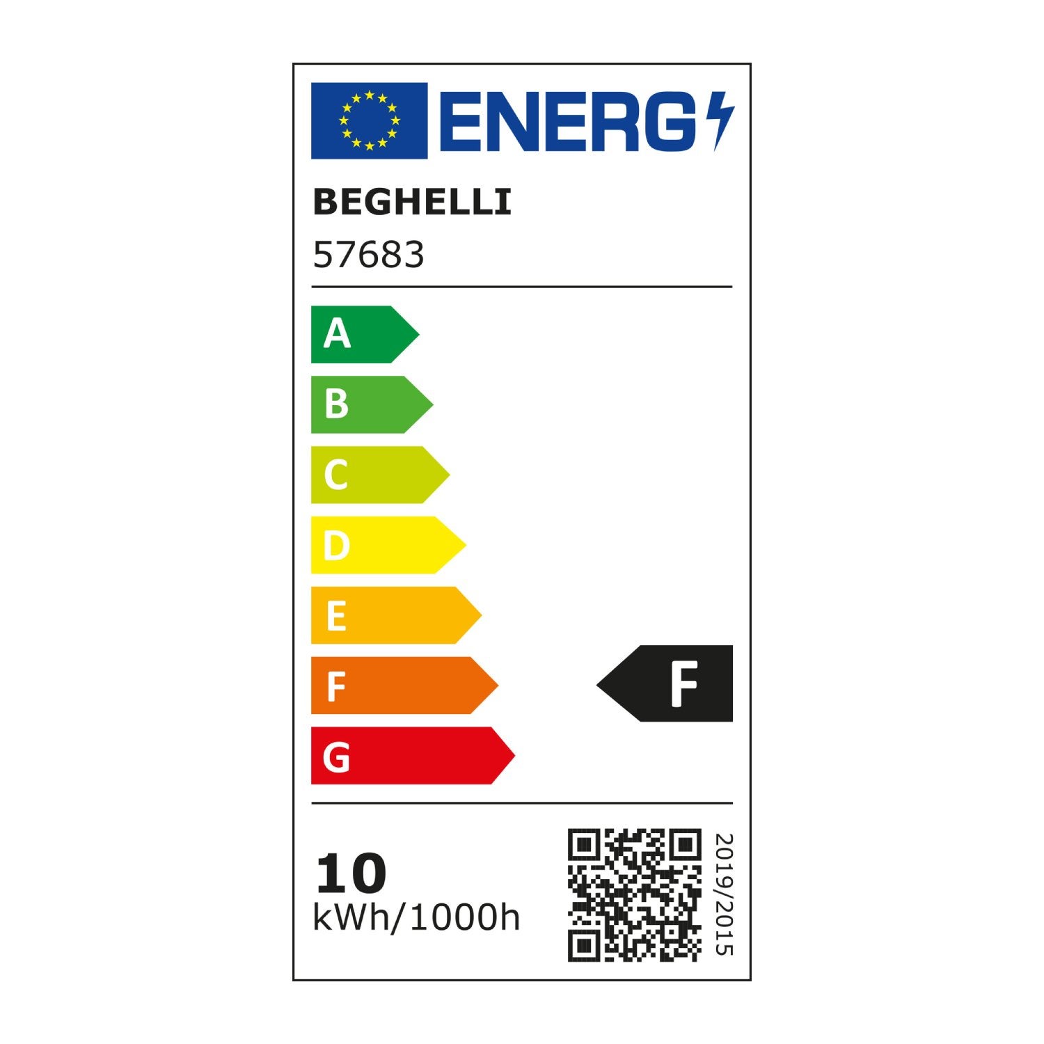 Kit striscia led STRIP COB AC230 10WIP65 3K 2M 2m luce bianco caldo BEGHELLI - 3