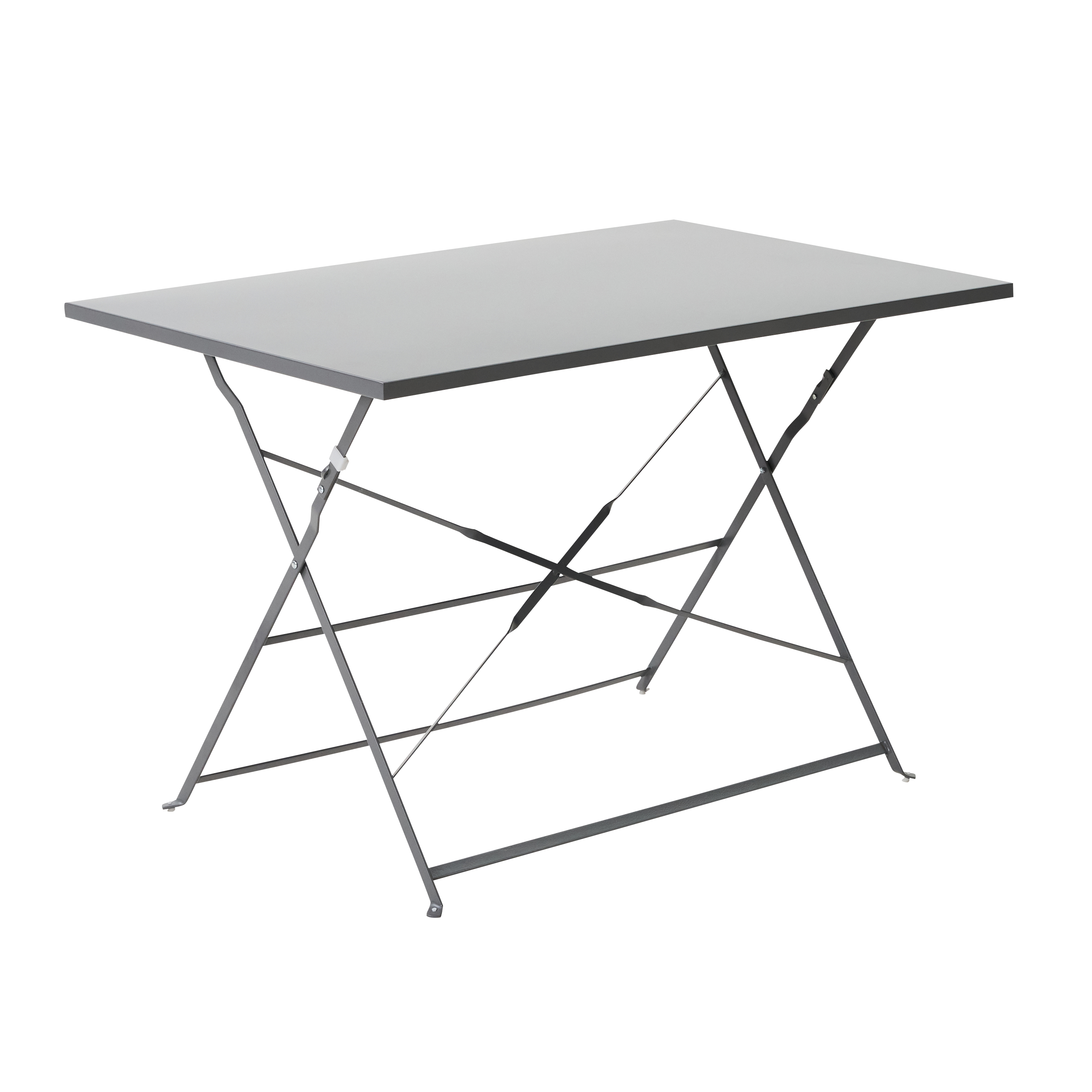 Mesa de refeição dobrável em aço 110x70 cm antracite Naterial Flora - 2