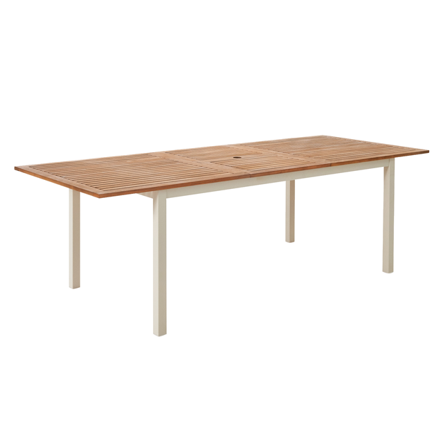 Mesa de jardín extensible de aluminio Oris multicolor de 180/240x74.6 cm