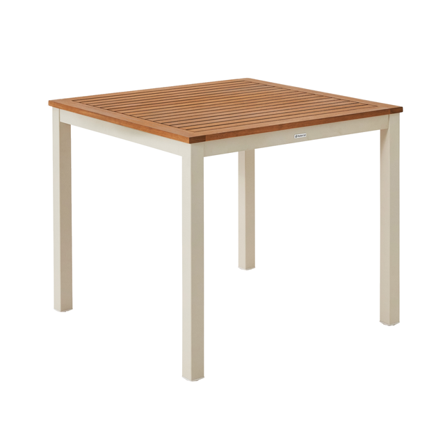 Mesa de jardín de comedor de aluminio Oris multicolor de 89.3x74.6x89.3 cm