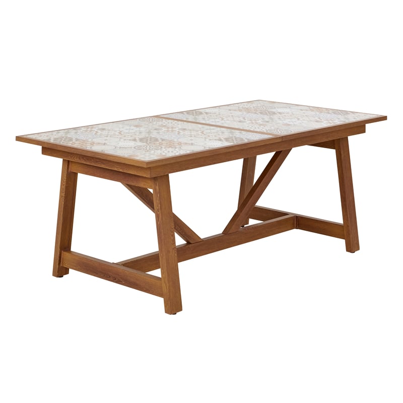 Stół ogrodowy rozkładany Gaia 191,5-257x96cm aluminiowy brązowy Naterial