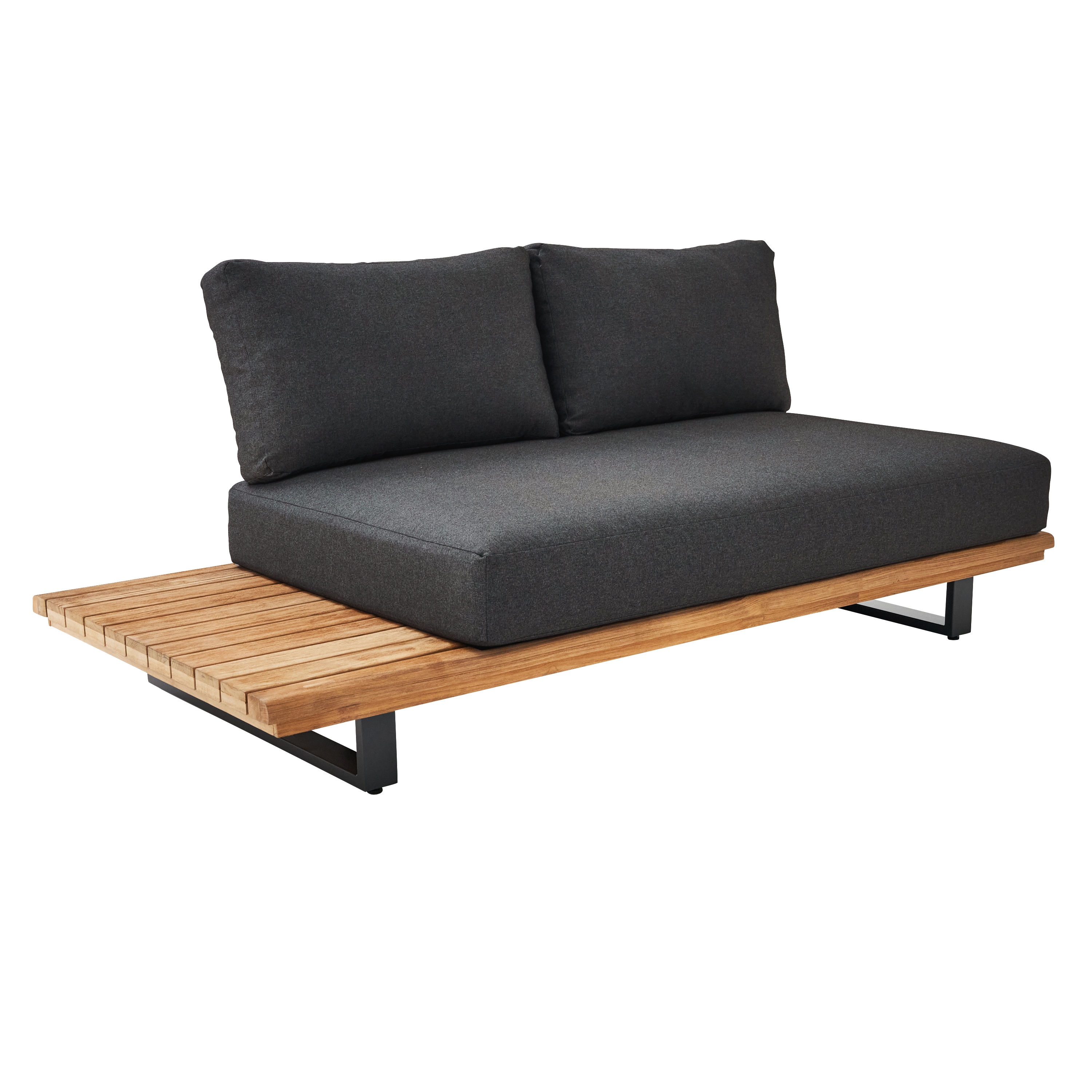 Sofá de jardín con cojín de jardín de aluminio sirokos beige