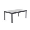 Mesa de jardín extensible de aluminio Sanibel gris de 180/239.5x76 cm