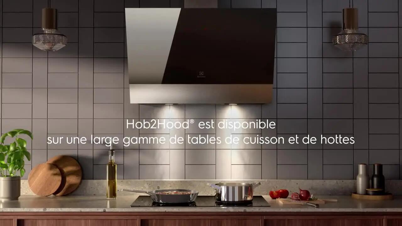 Hotte inclinée l.60 cm ELECTROLUX LFV626K Noir - 6