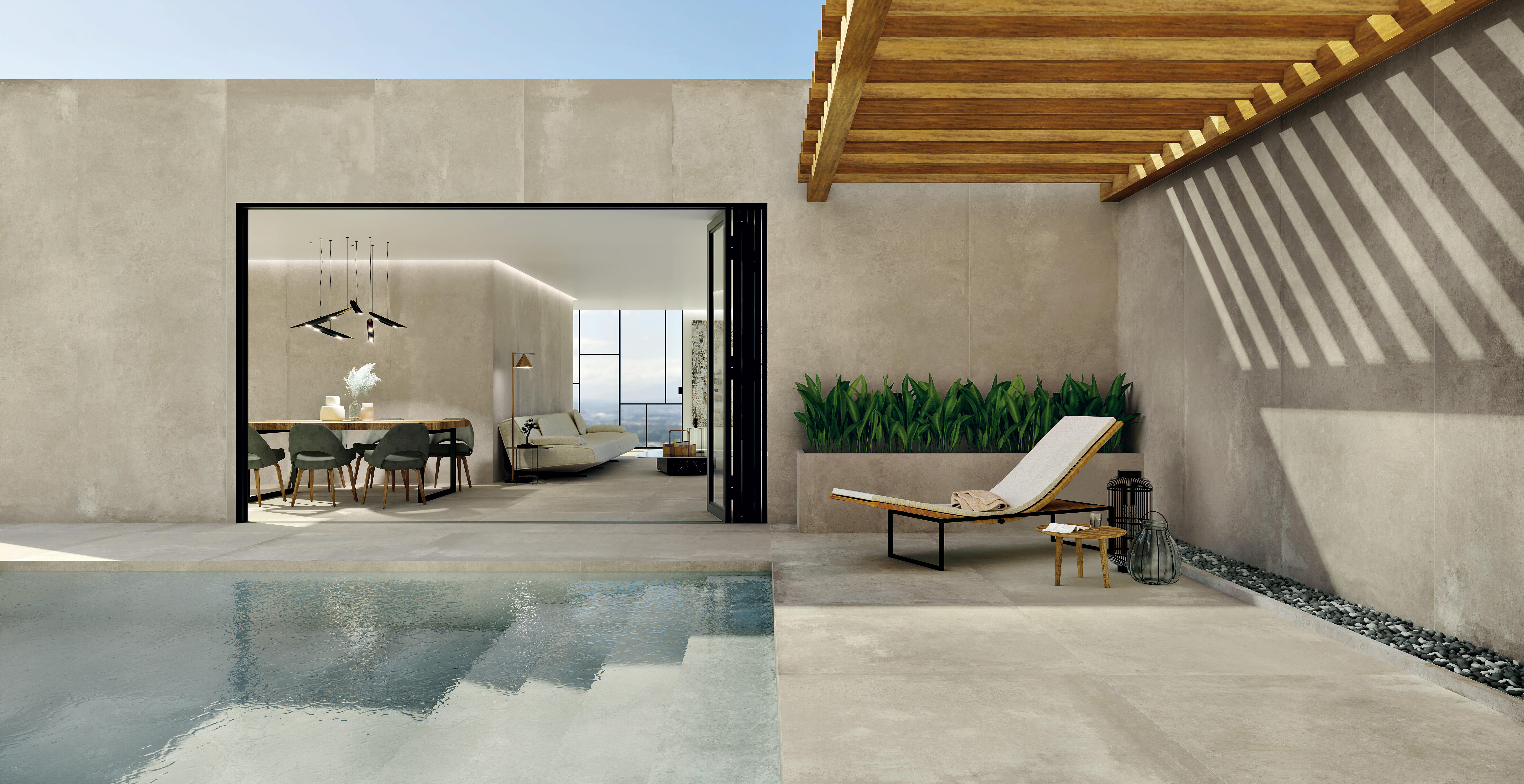 Suelo porcelánico moma efecto piedra arena 60x120 cm c3 grespania