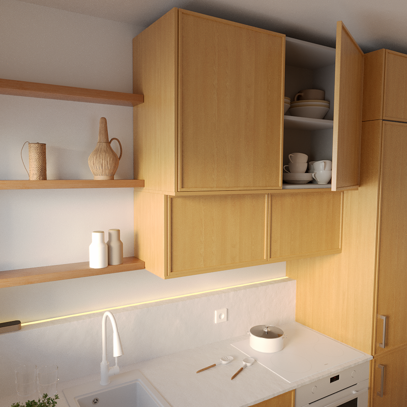 Korpus szafki kuchennej B60 biały Delinia iD - 9