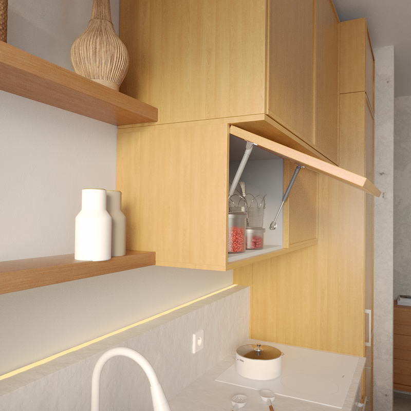 Korpus szafki kuchennej B60 biały Delinia iD - 8