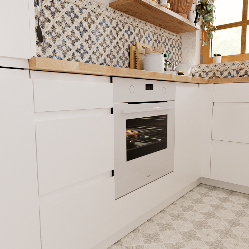 Korpus szafki kuchennej B60 biały Delinia iD - 6