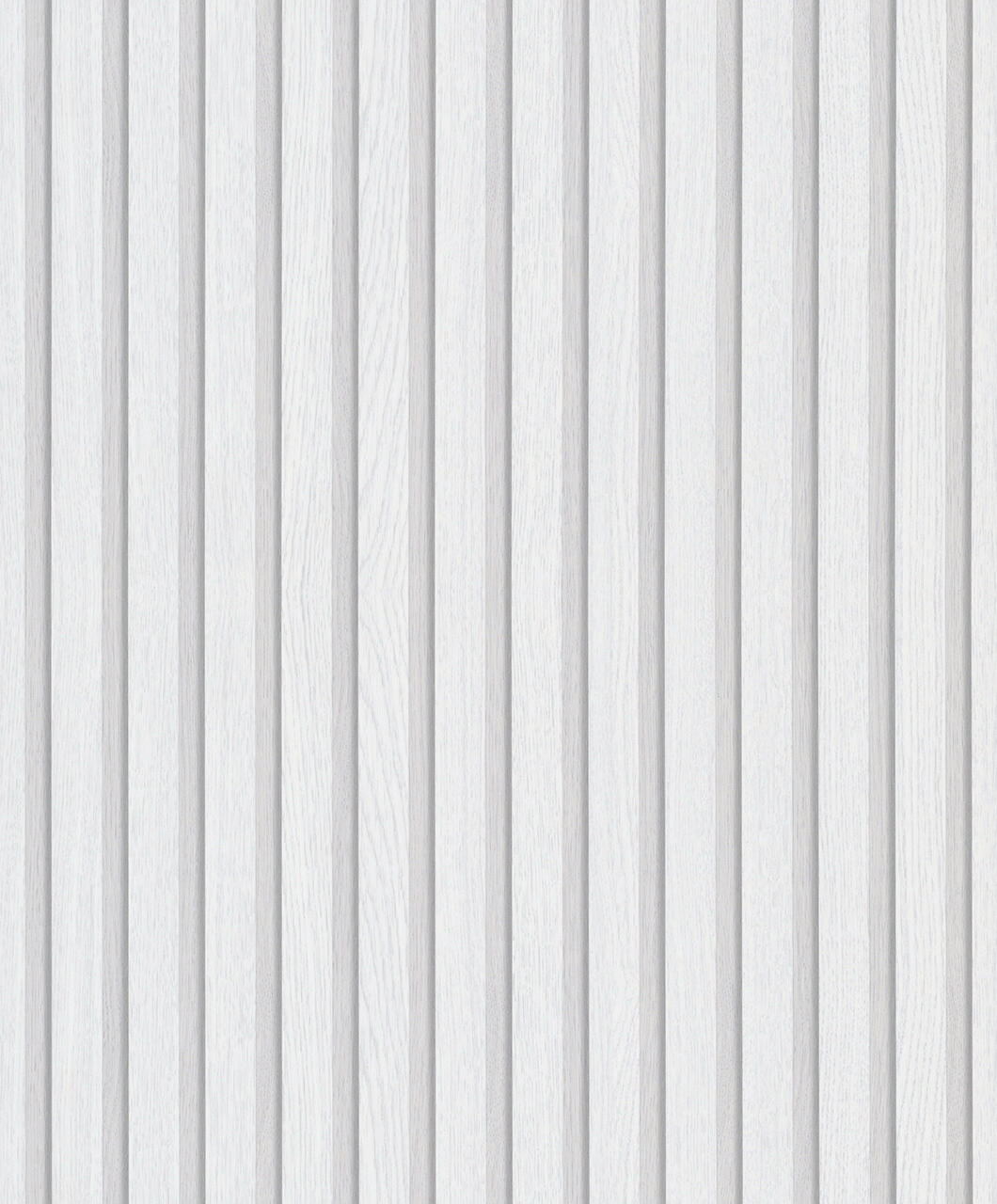 Papier peint intissé Tasseaux de bois blanc - 2