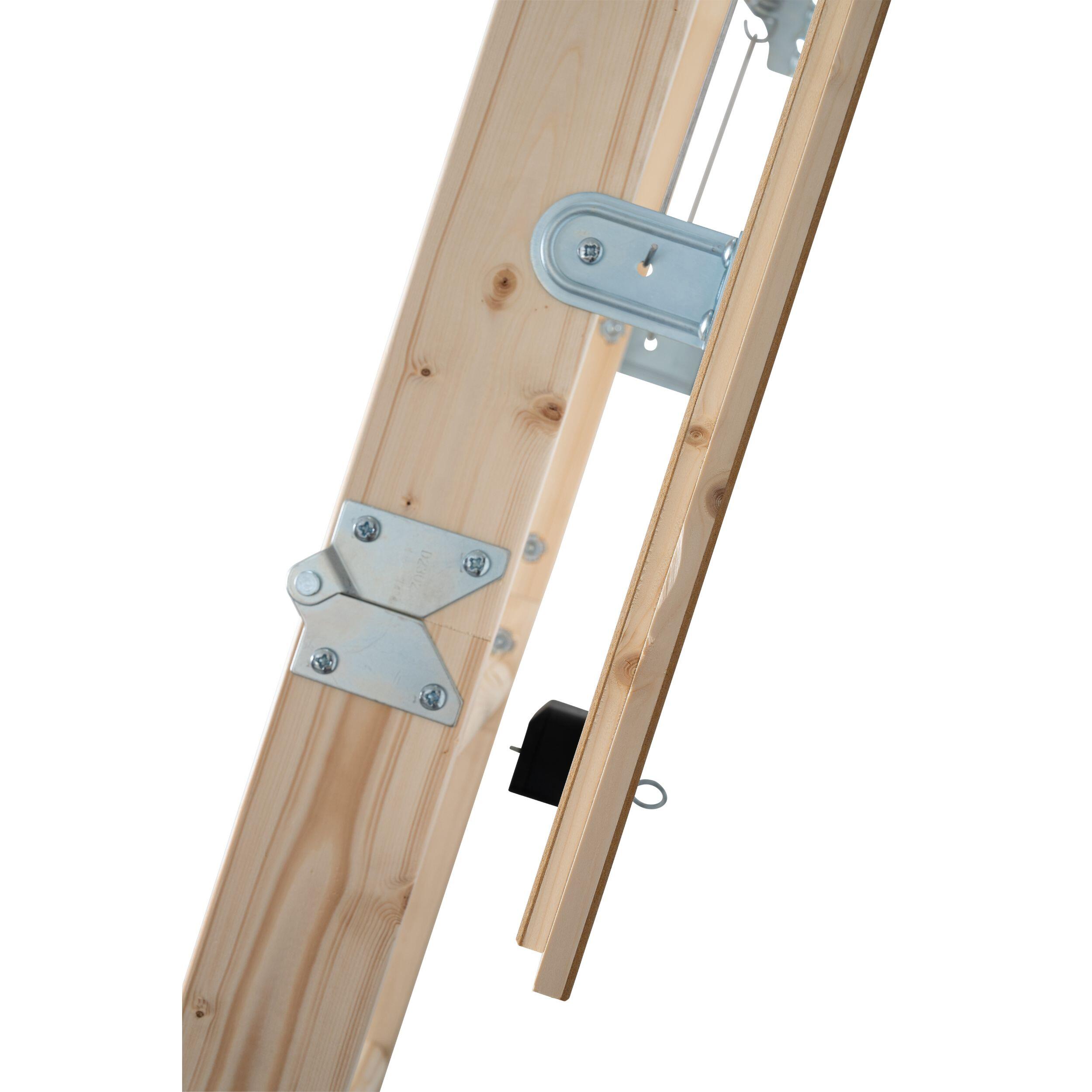 Schody strychowe drewniane EURO ISO 26 120x60 cm 282 cm Dolle - 12