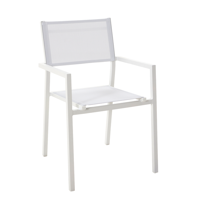 Sillón de jardín sin cojín de aluminio Orion blanco