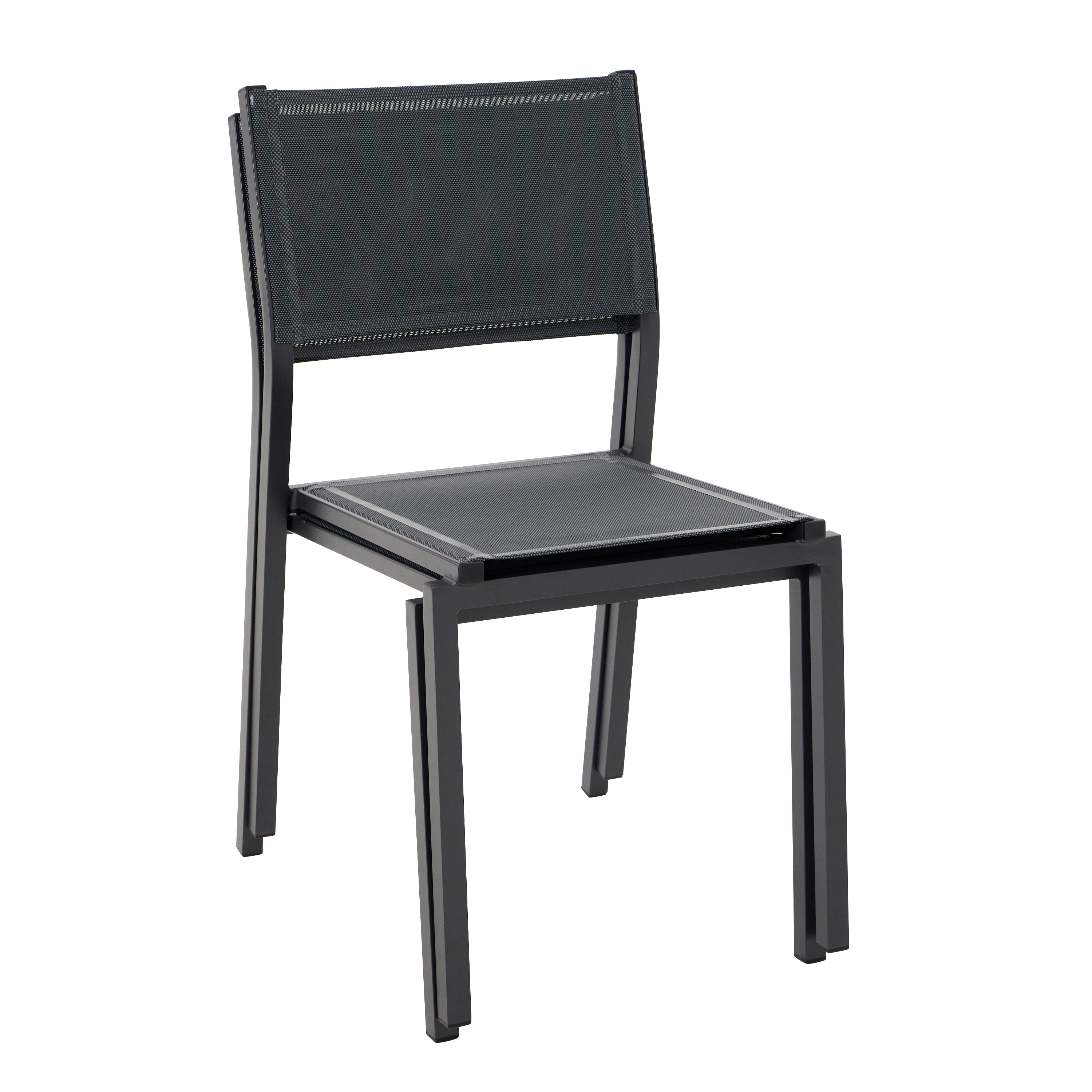 Chaise de jardin NATERIAL Lyra beta gris anthracite - 6