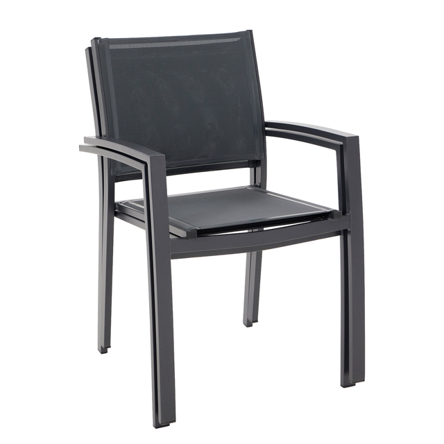 Sillón de jardín sin cojín de aluminio Lyra gris