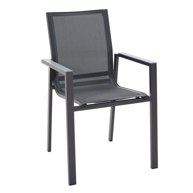 Fauteuil Odyssea en Tissu Gris Anthracite