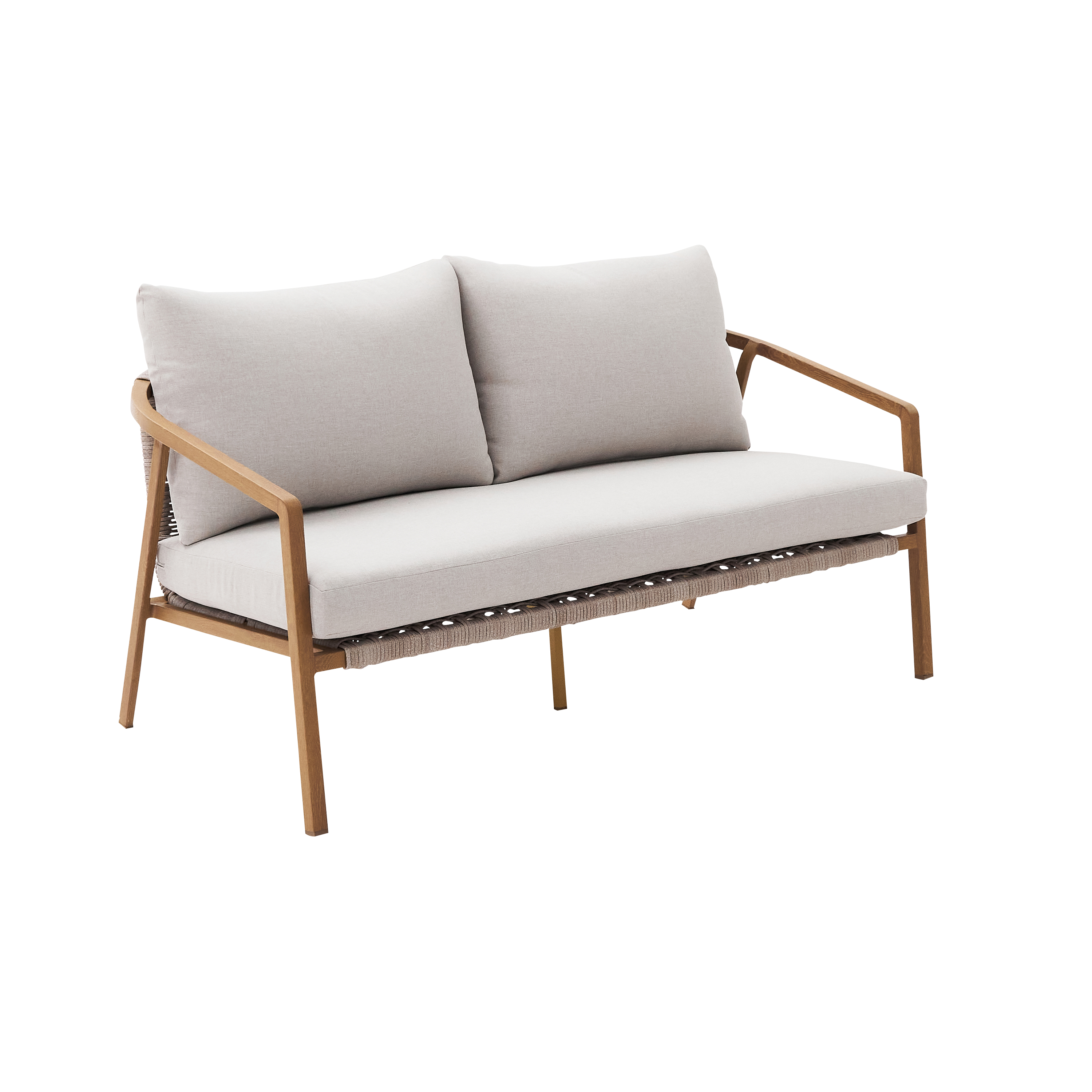 Salotto da giardino Gaia NATERIAL in n/a beige con cuscini in olefina beige per 4 persone - 3