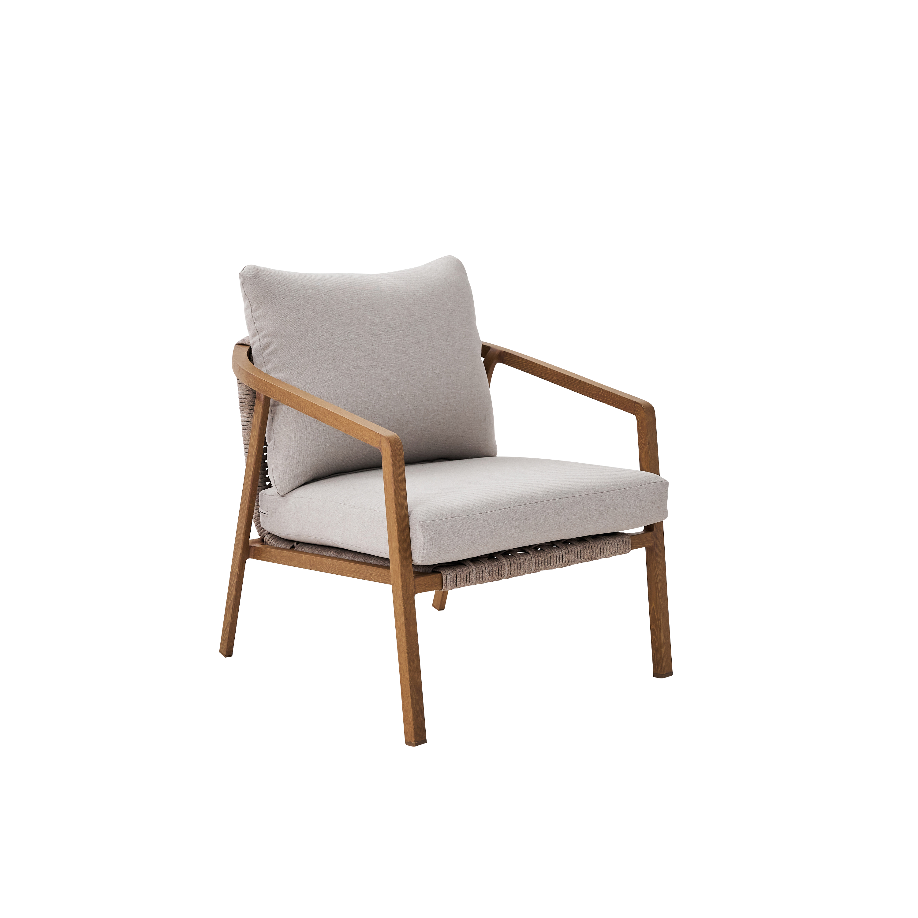 Salotto da giardino Gaia NATERIAL in n/a beige con cuscini in olefina beige per 4 persone - 4