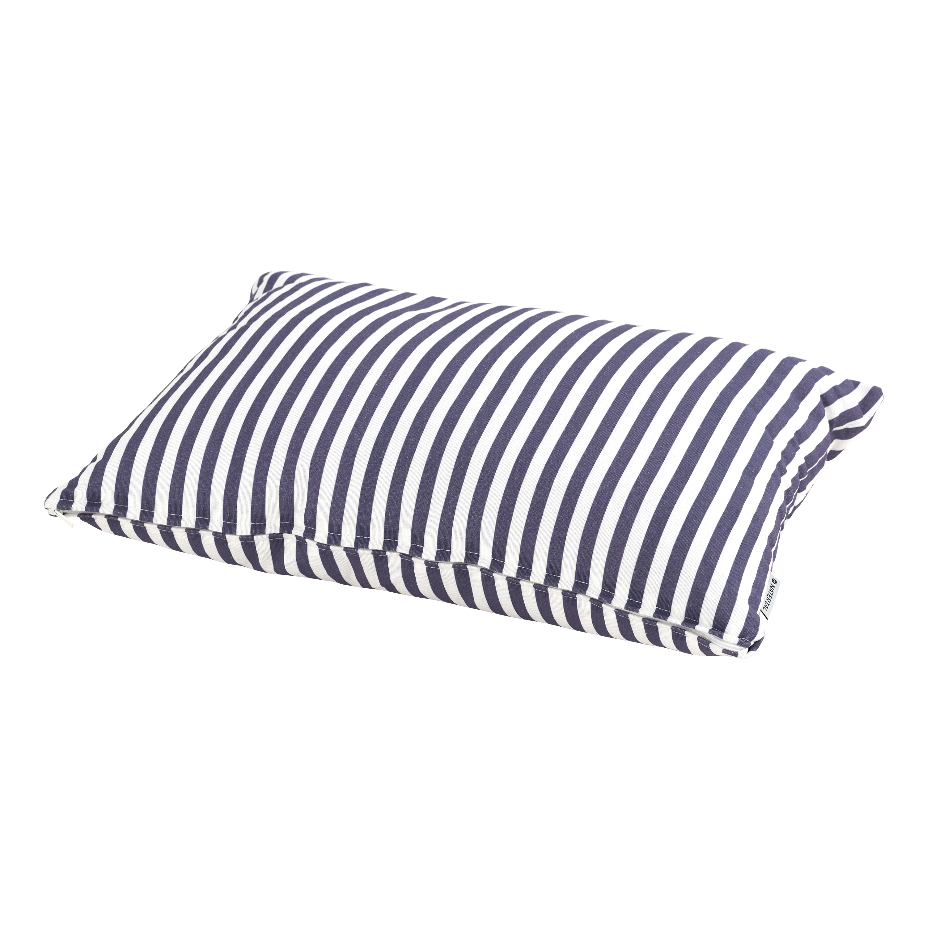 Cuscino da esterno decorativo in cotone e poliestere bianco e blu 30 x 45 x Sp 3 cm - 4