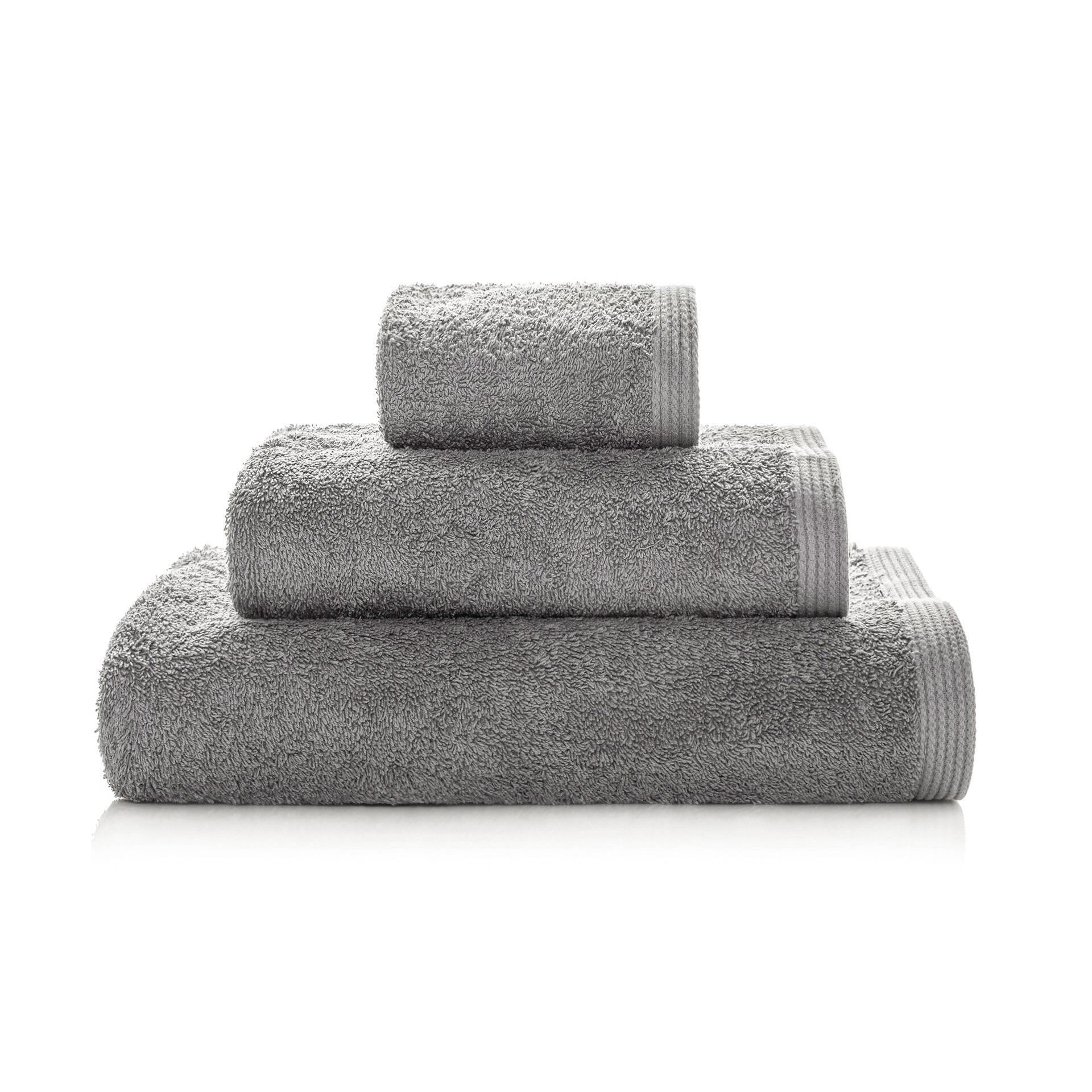 Toalla de algodón bfc 70x140 cm gris