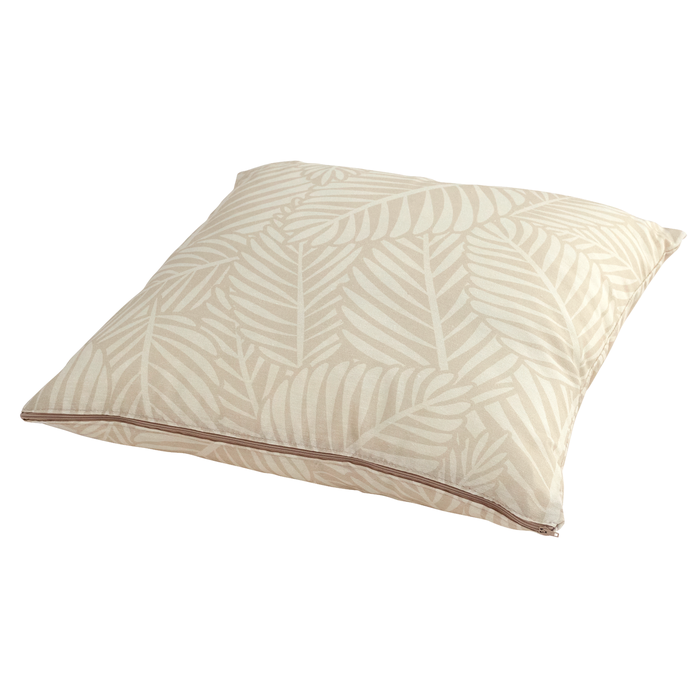 Cojín decorativo de jardín NATERIAL hojas beige 45x45 cm
