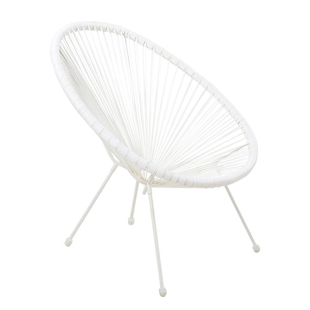 Chaise fauteuil en résine empilable de jardin terrasse
