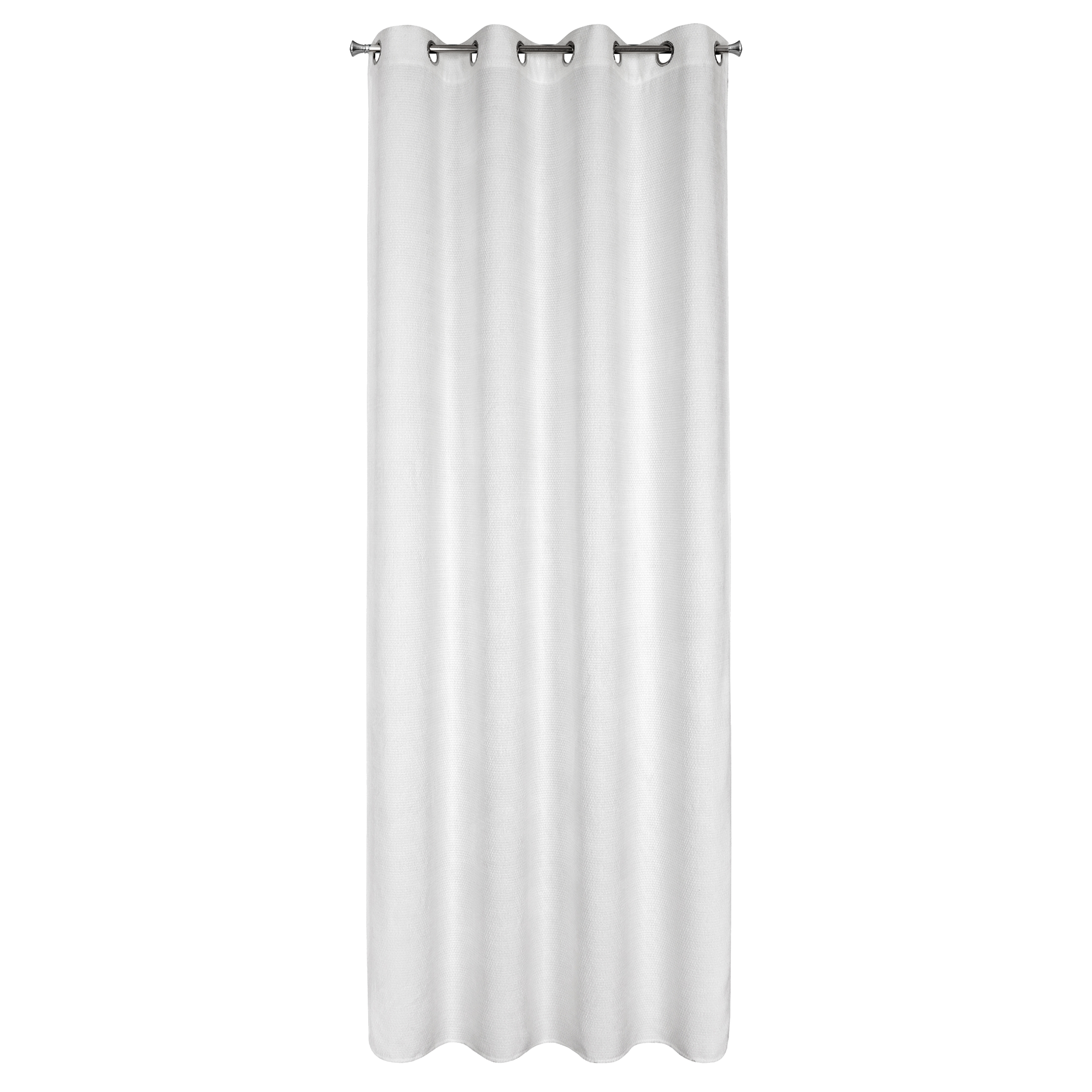 Zasłona szenilowa Aleta 135 x 250 cm biała na przelotkach
