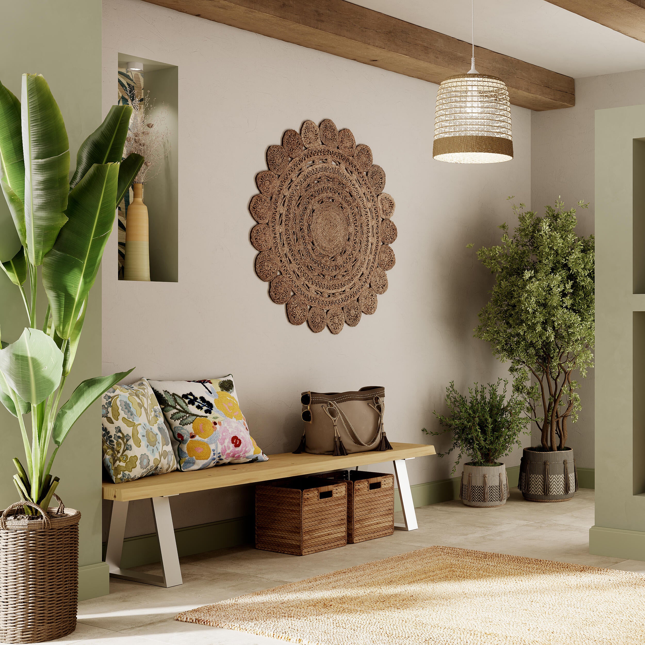 Almofada Nandina 45x45cm multicor Inspire - 12