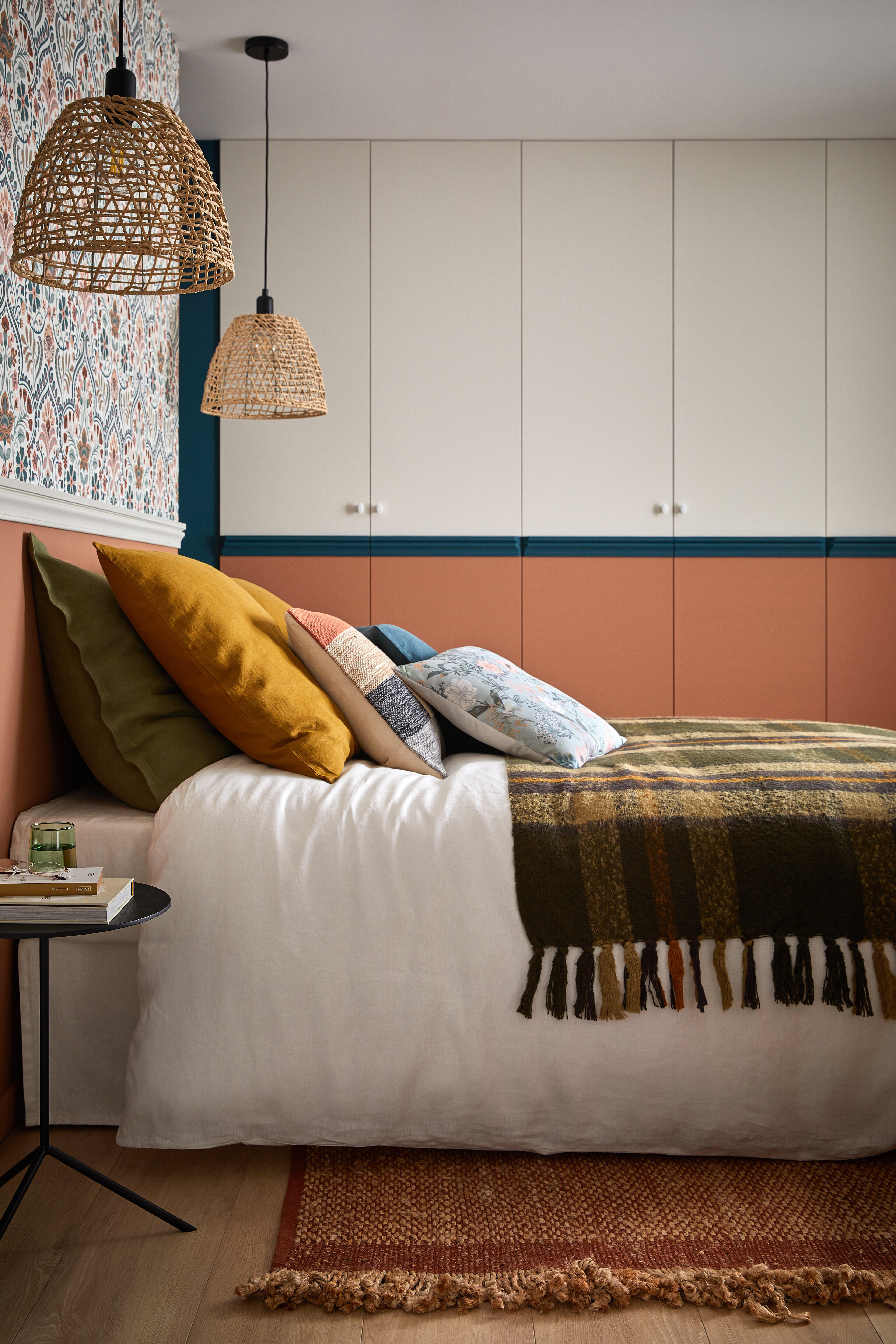 Papier peint intissé William bohême vert céladon - 5