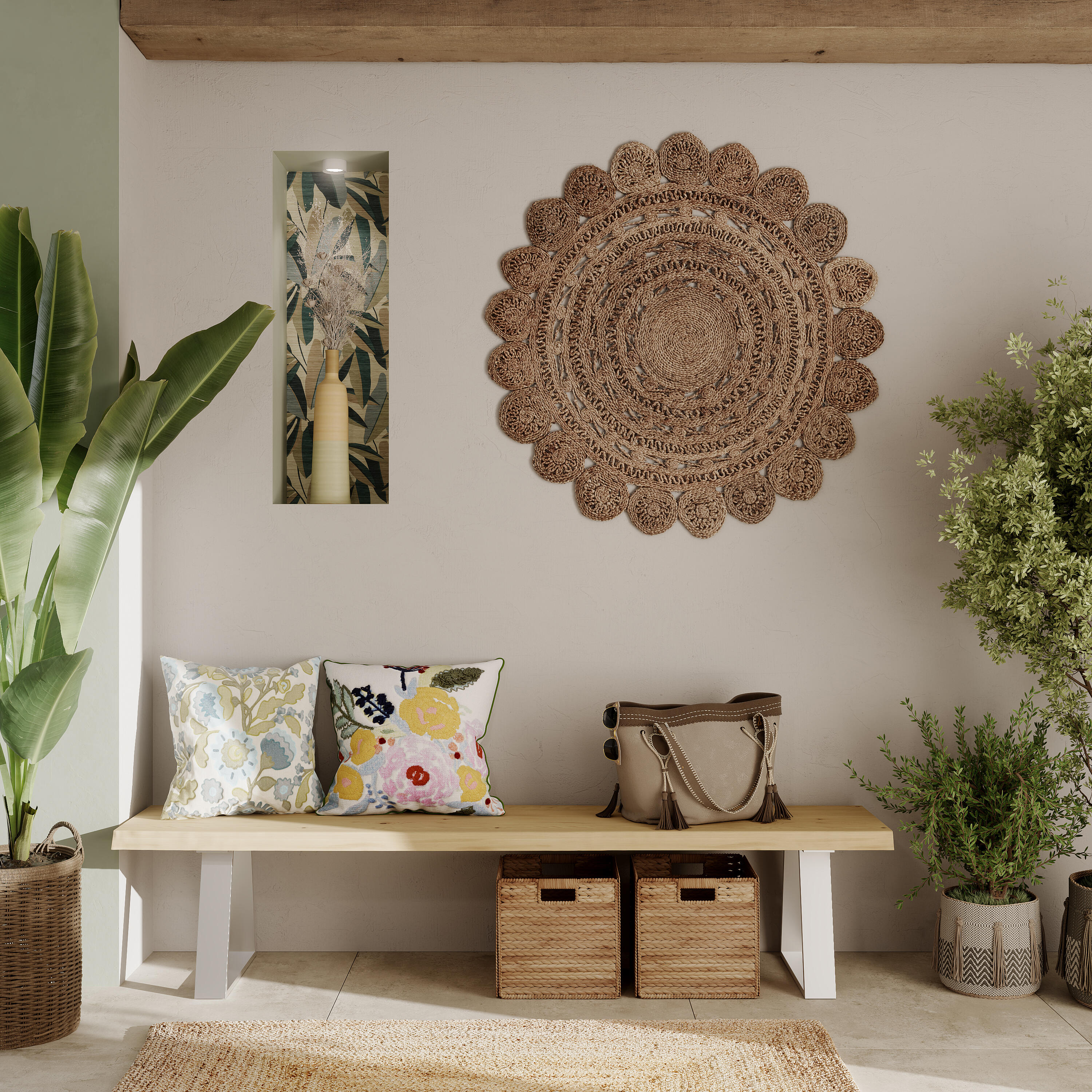 Almofada Nandina 45x45cm multicor Inspire - 11