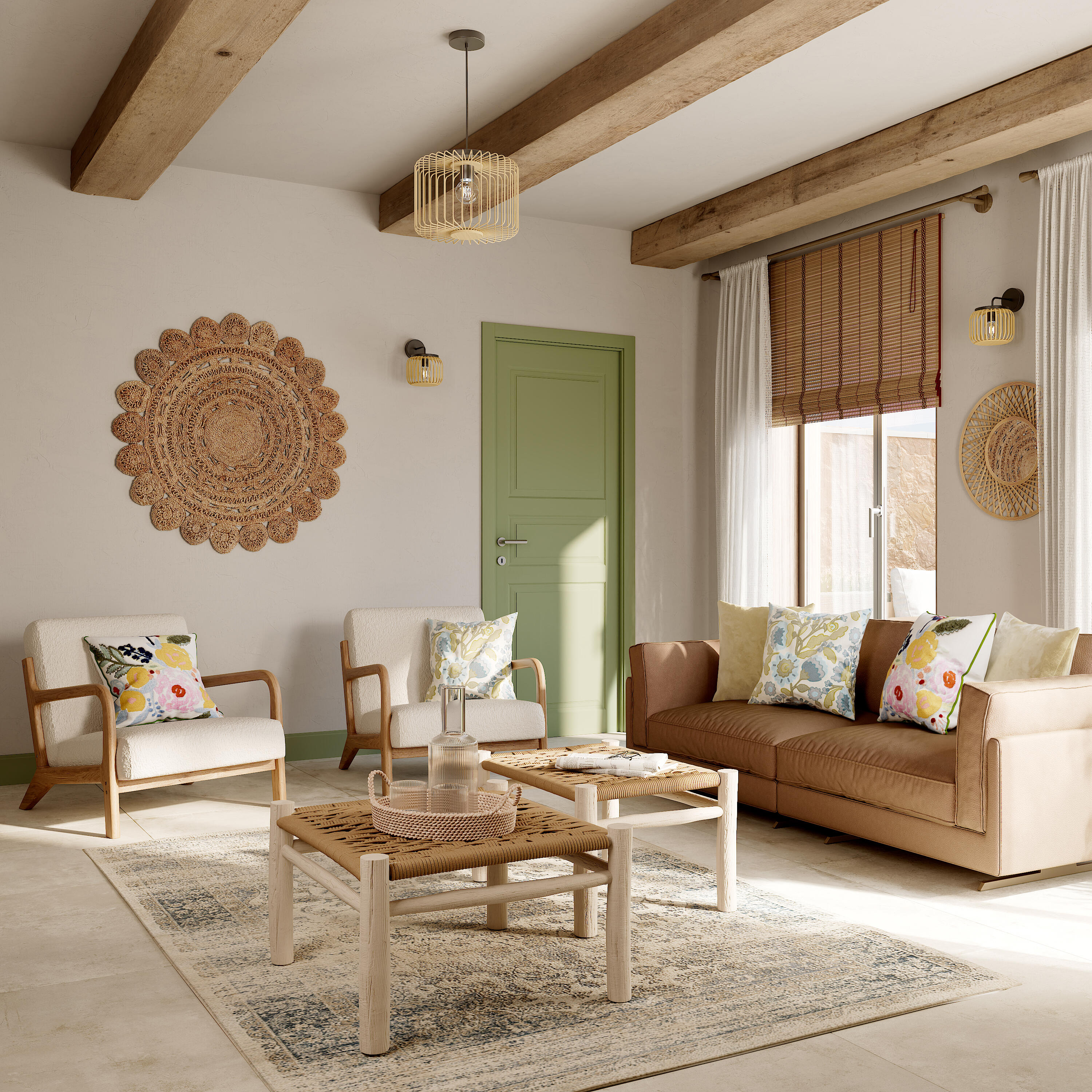 Almofada Nandina 45x45cm multicor Inspire - 10