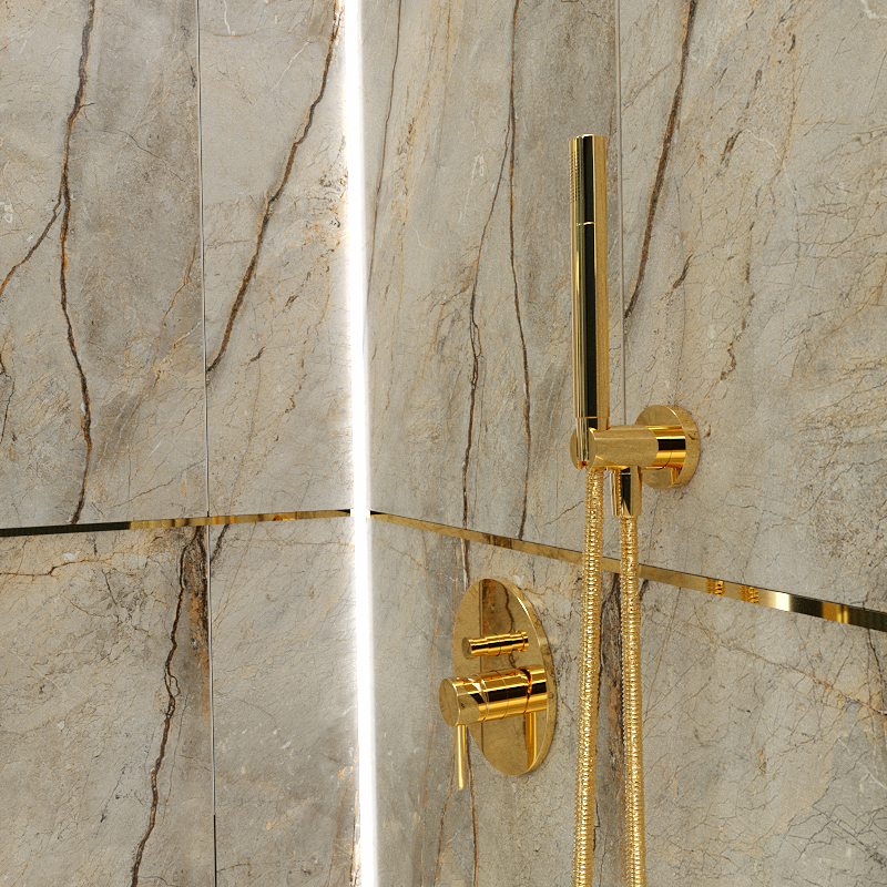 Listwa dekoracyjna stal nierdzewna złota 2x270x0.6 Egen - 5