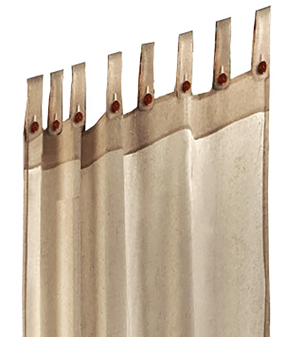 Tenda Miros naturale, passanti con bottoni 138x270 cm - 4