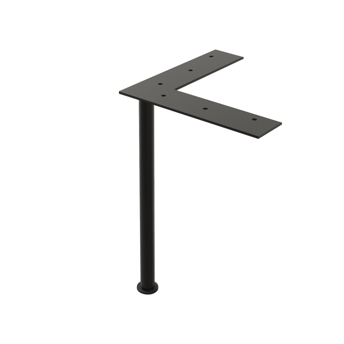 Coreme Pieds De Lit Bois 30 Cm Noirs - Lot De 4 Avec Filetage 8 Mm