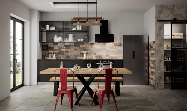 Tendenza Industrial woodhil cucina Leroy Merlin