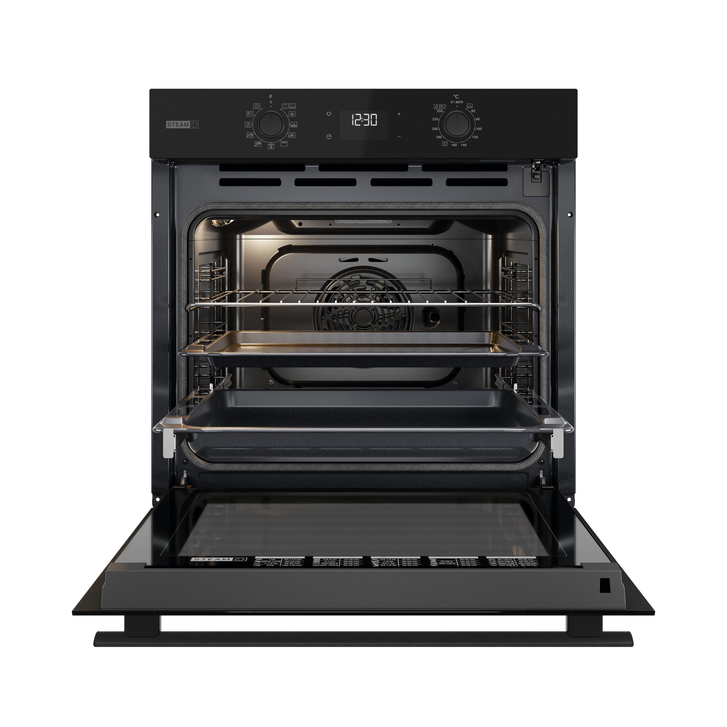 Horno WHIRLPOOL OMSR58RU1SB 71L pirólisis negro Clase A+ - 2