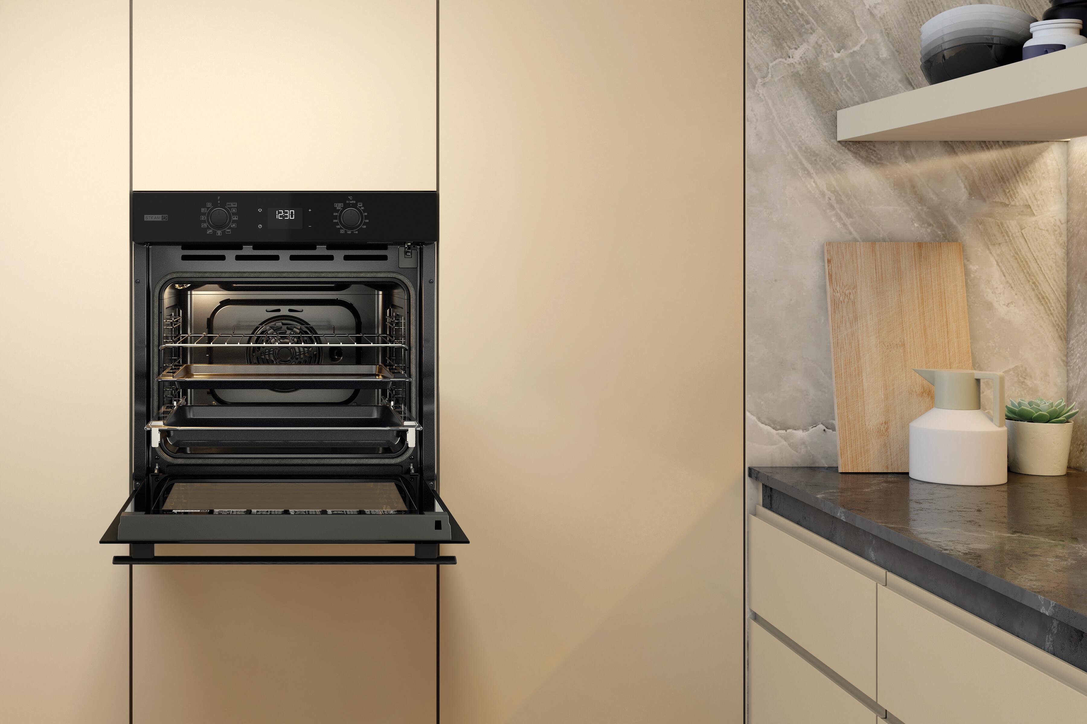 Horno WHIRLPOOL OMSR58RU1SB 71L pirólisis negro Clase A+ - 4