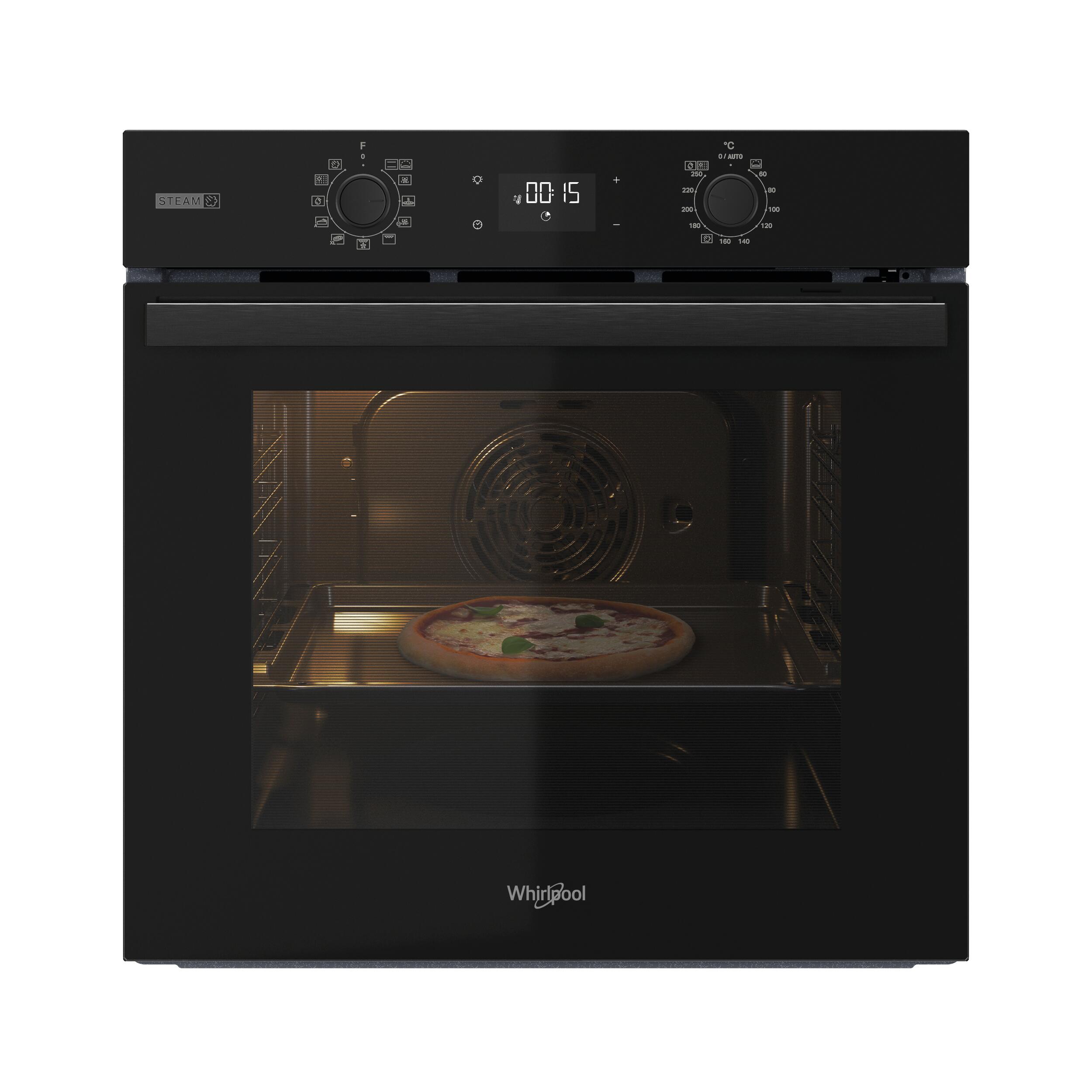 horno whirlpool omsr58ru1sb 71l pirolisis negro clase a