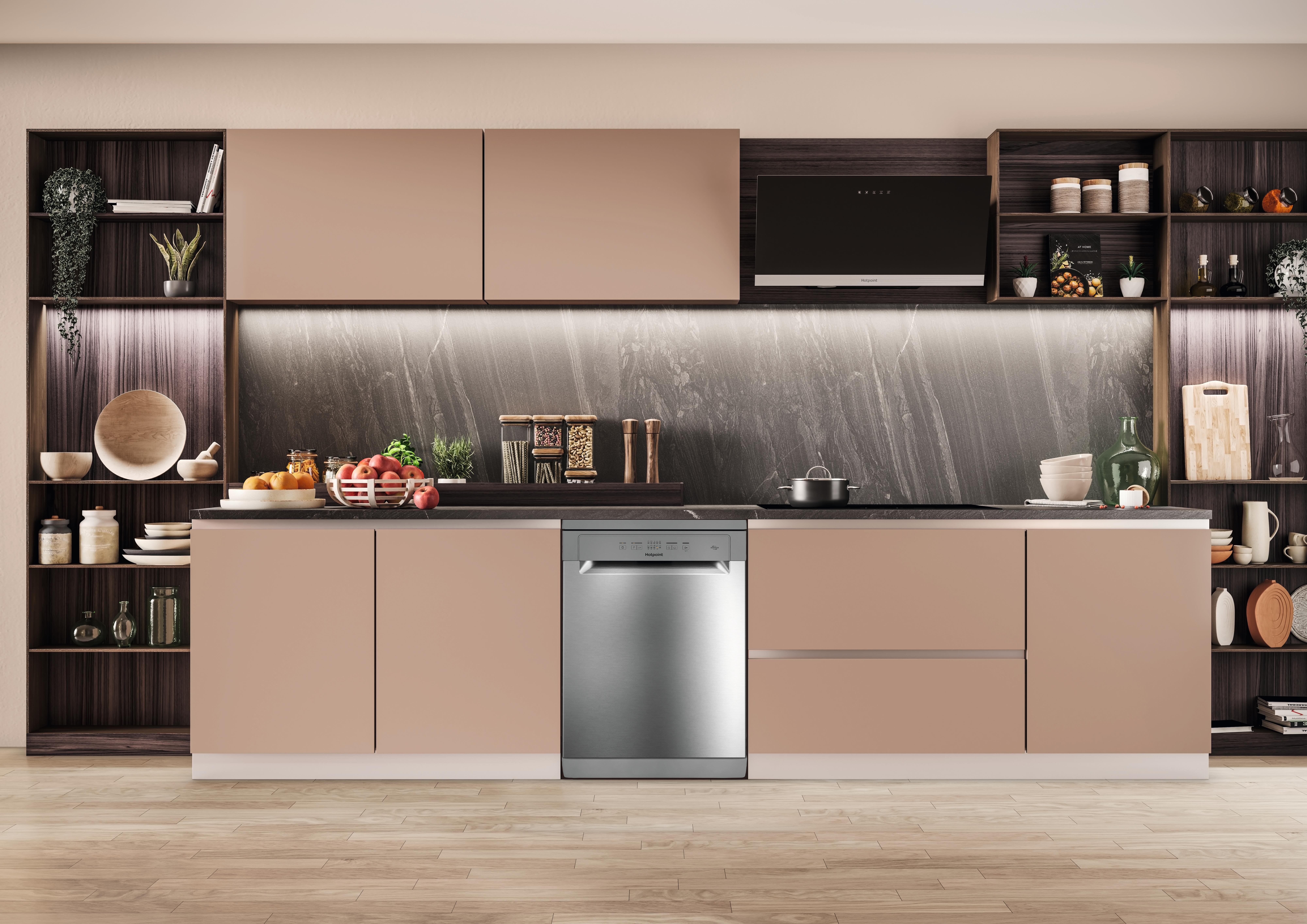 Lavastoviglie 5 programmi HOTPOINT H2F HL626 X - 2