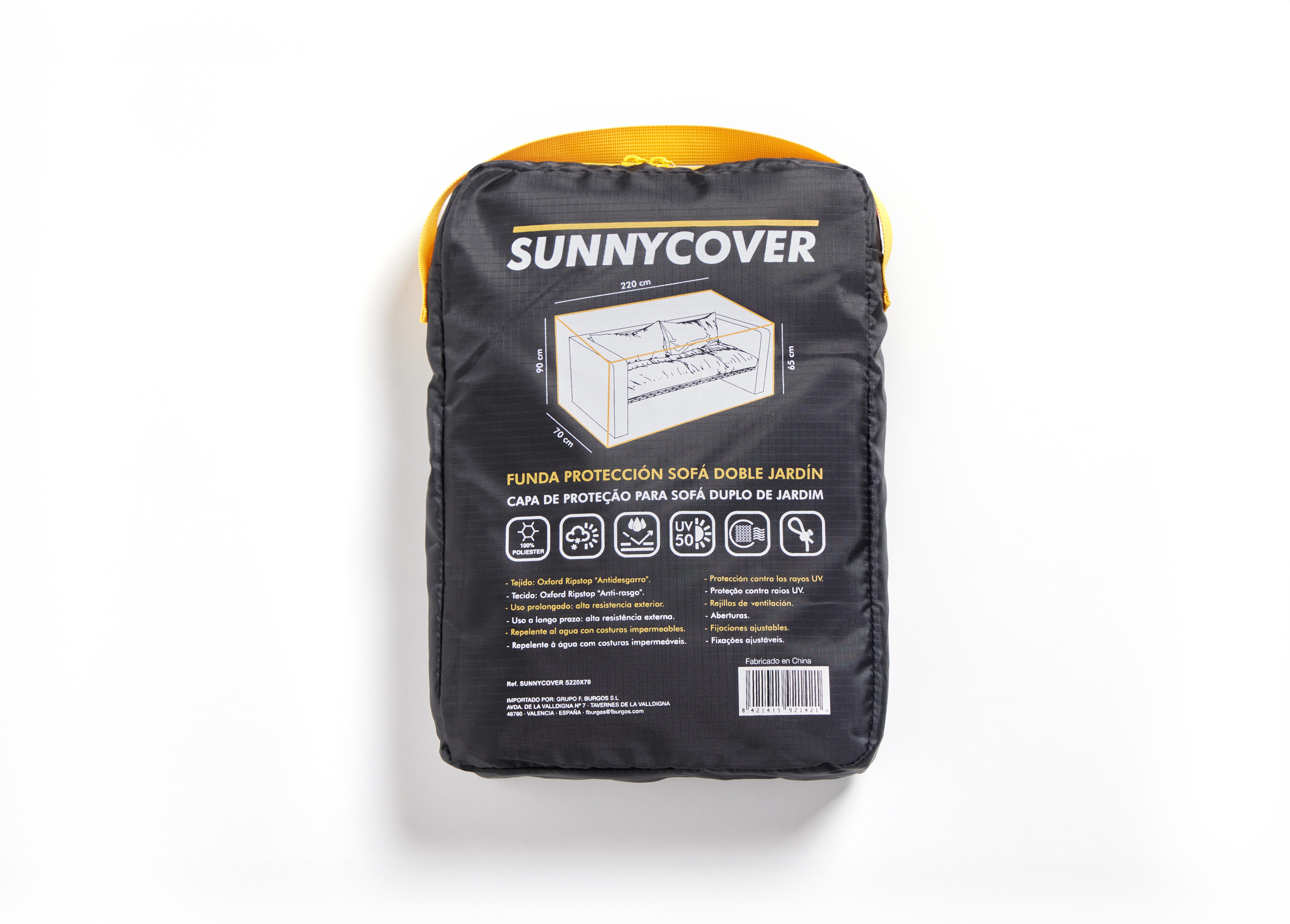 Funda de protección para sofá doble exterior de poliéster de 220 x 70 x 90 cm - 10