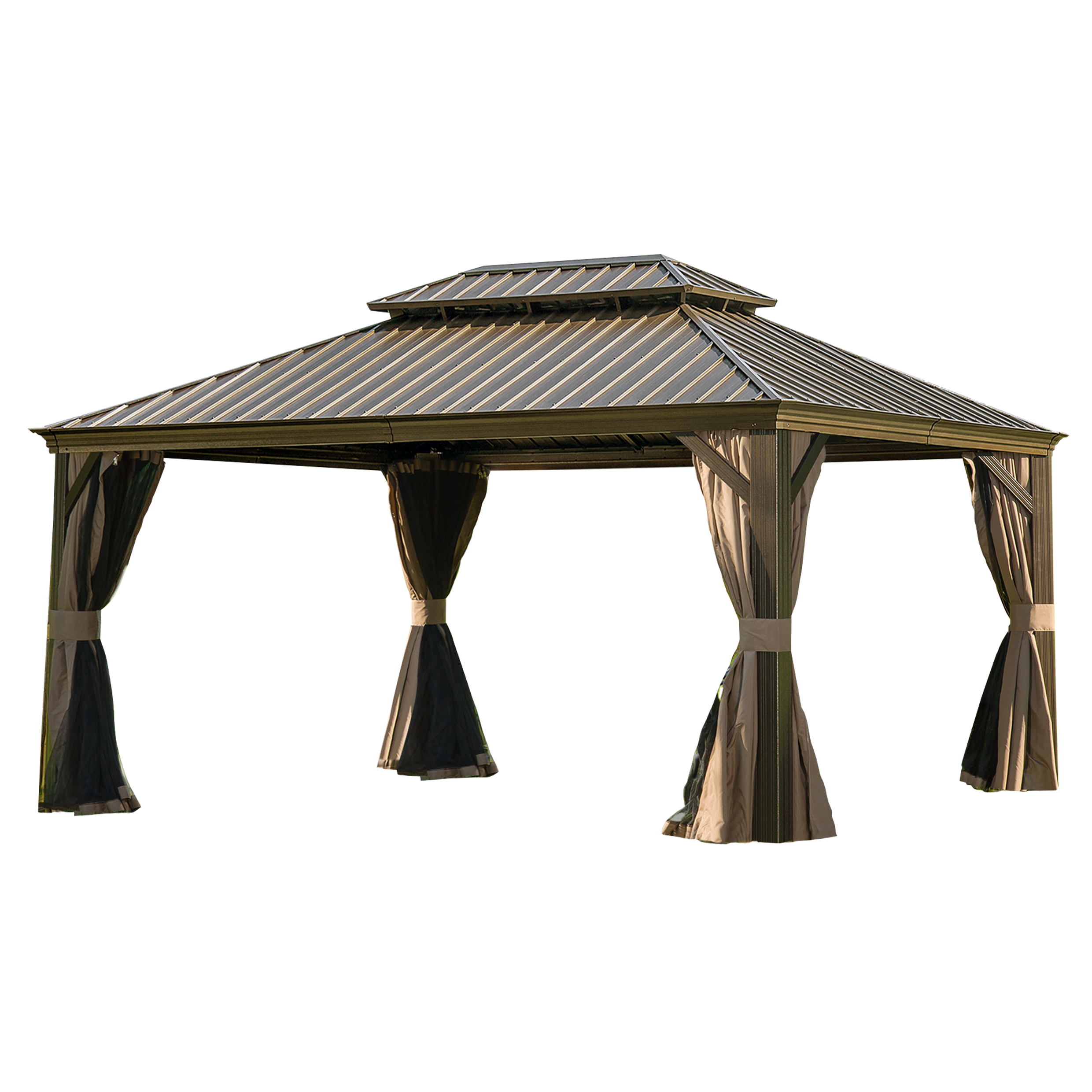 Pawilon ogrodowy Sanya 365x485x307 cm antracytowy Eurohit