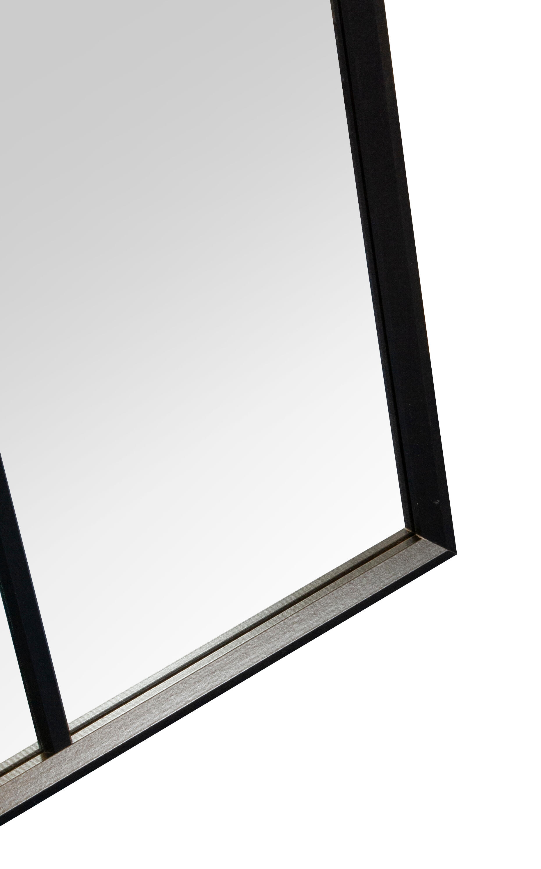 Miroir rectangulaire, mdf noir Verrière, l.85 x H.113 cm - 3