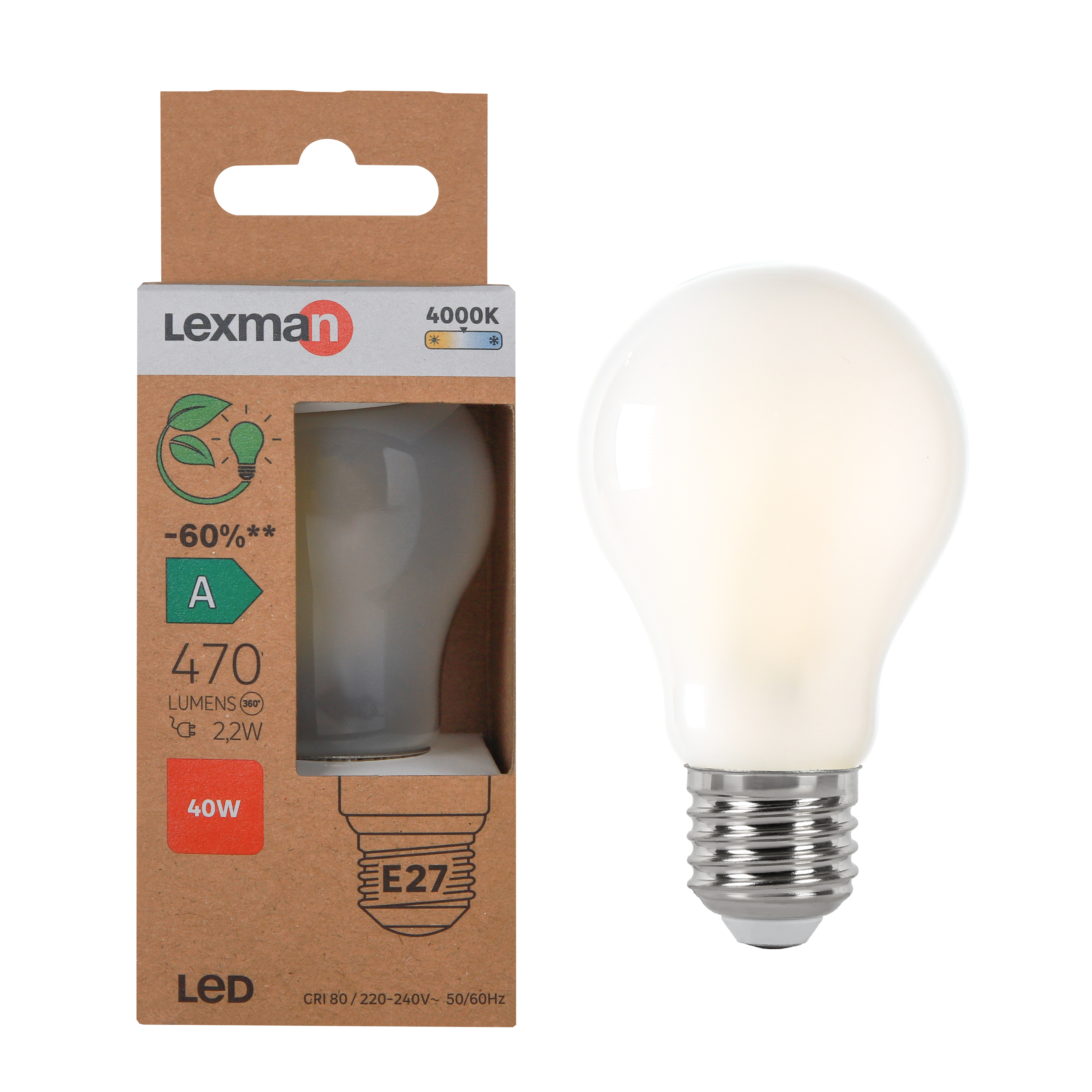 Ampoule LED Standard E27 Claire 11W Equivalence Halo 100W 2700K Dimmable - Ledvance