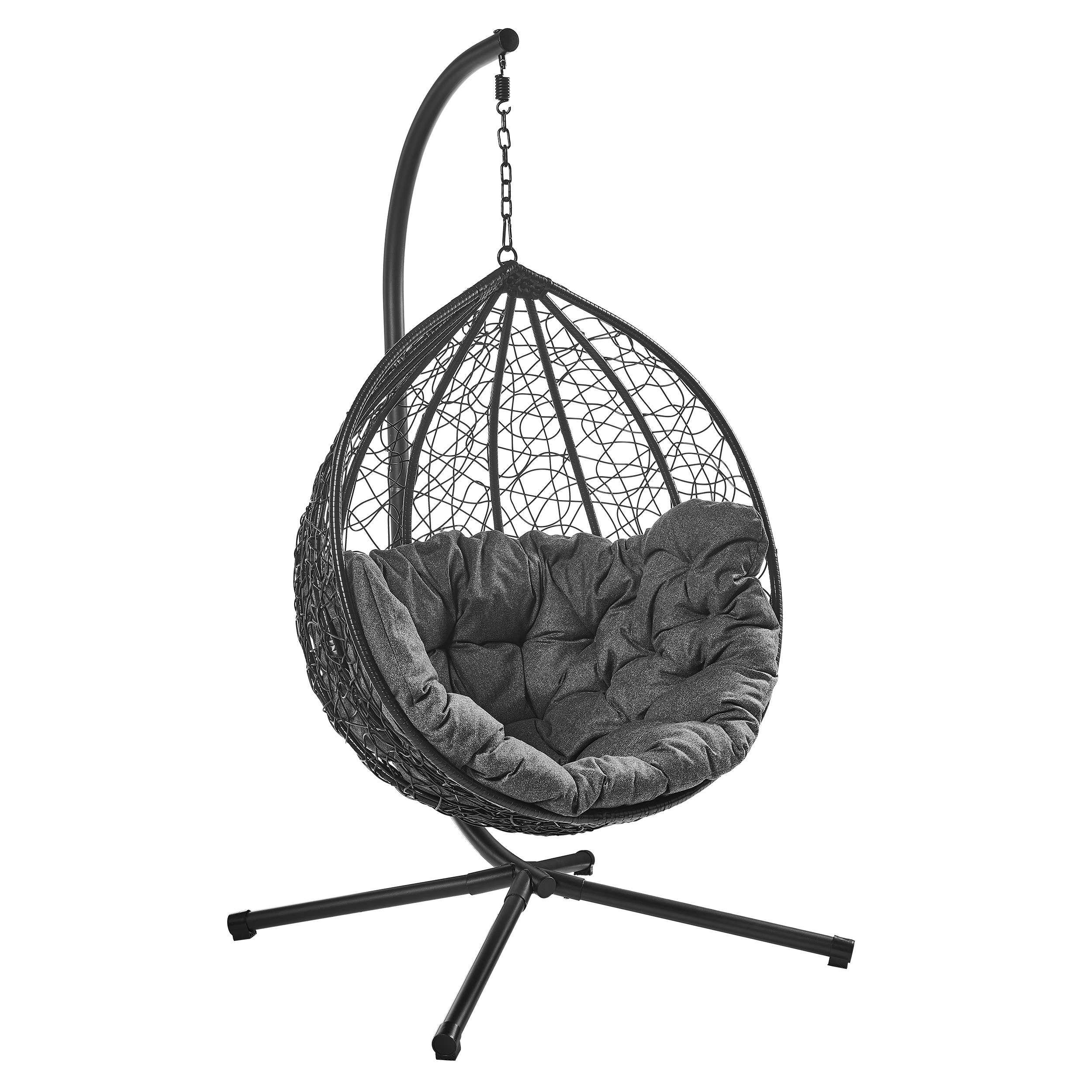 Fotel wiszący kokon Santa Moritz antracytowy Corciano