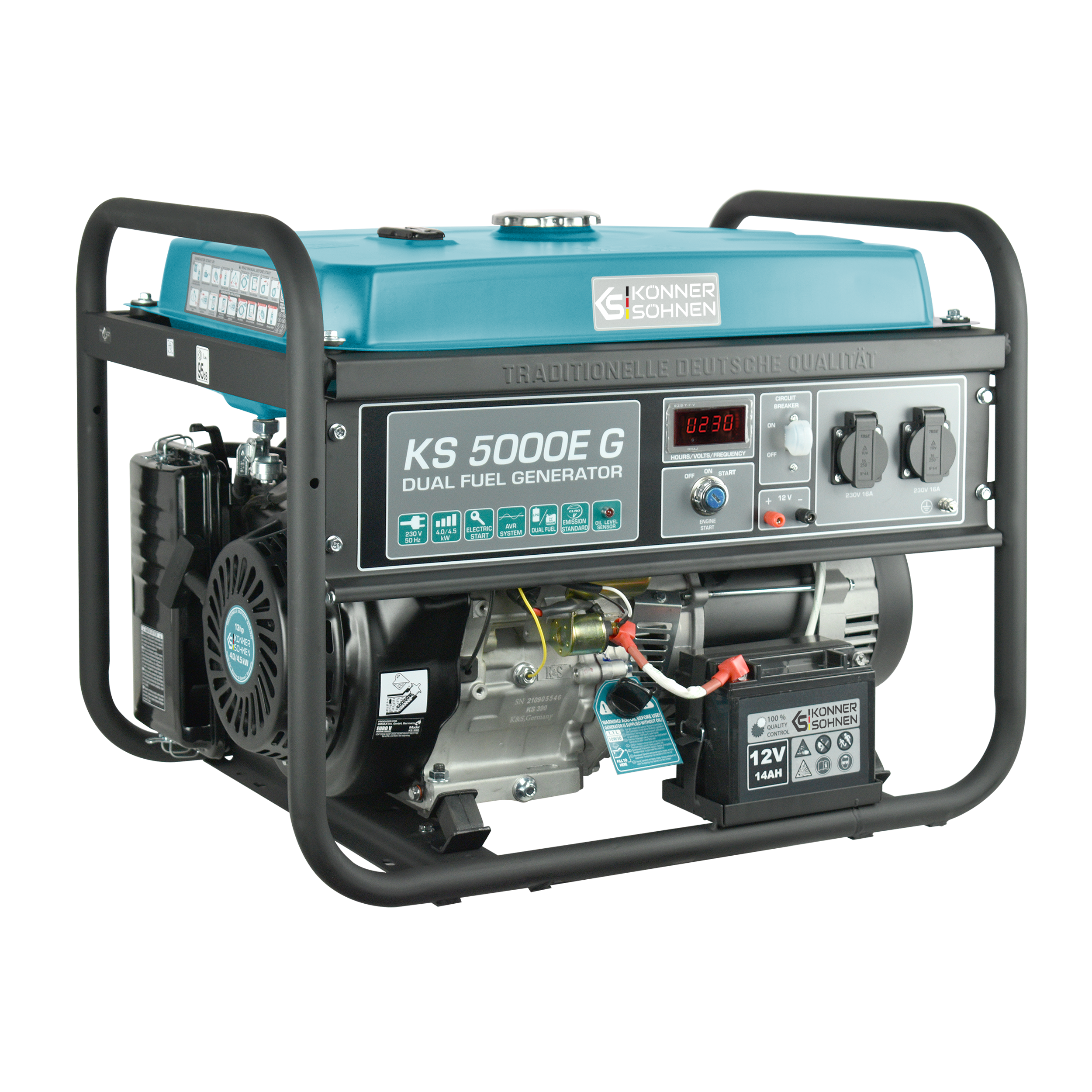 Agregat prądotwórczy DUAL FUEL KS5000EG 230V 4,5kW KÖNNER &amp; SÖHNEN